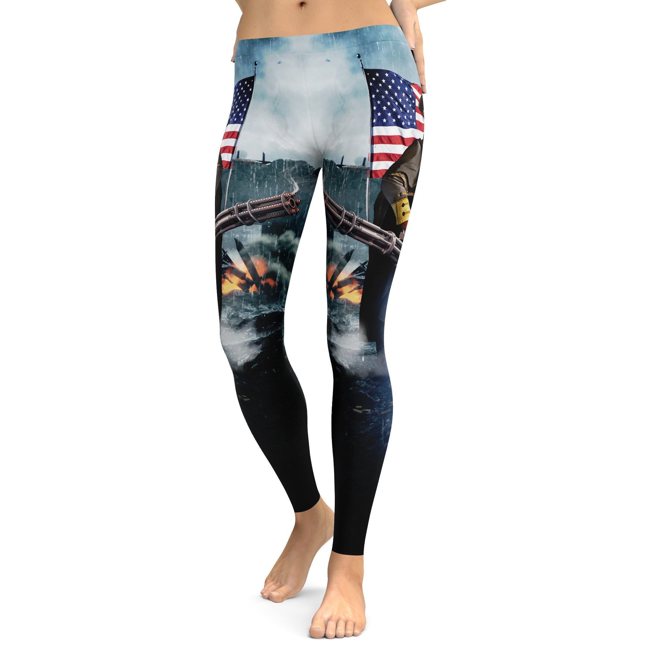 American Pride Washington Leggings - GearBunch Leggings / Yoga Pants