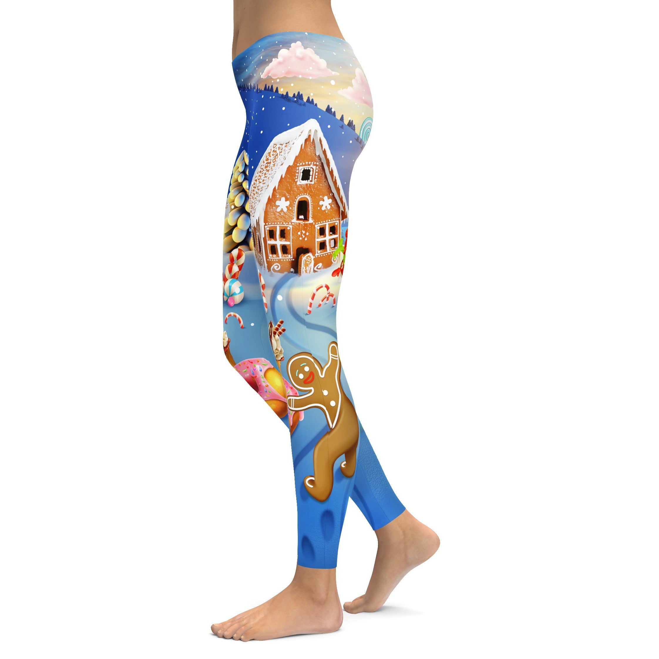 Gingerbread House Leggings - GearBunch Leggings / Yoga Pants