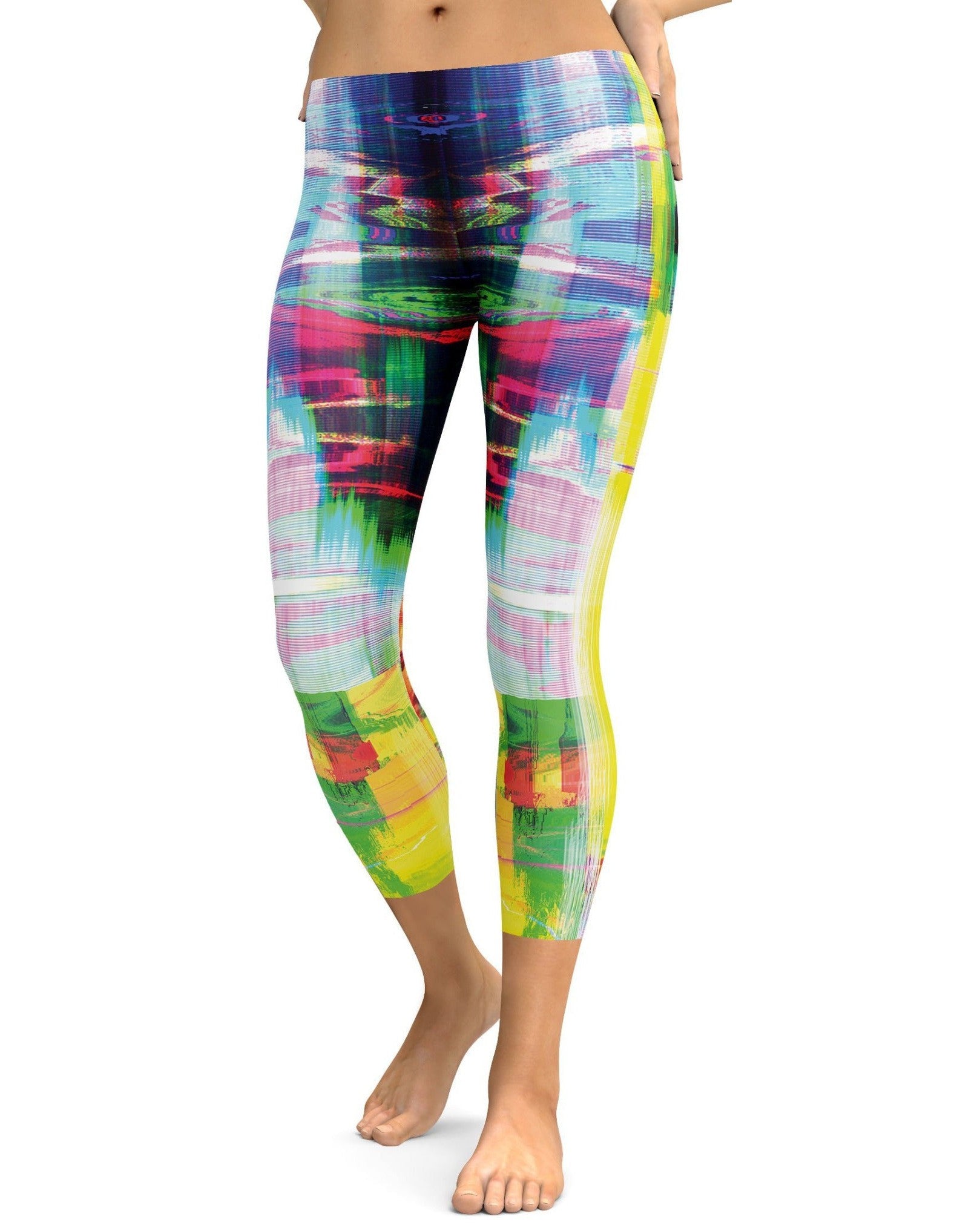 Neon Rave Capris | GearBunch