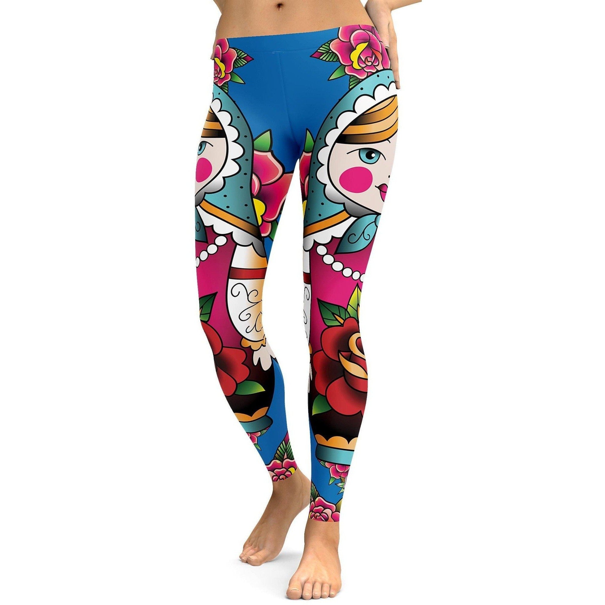 Russian Matryoshka Doll Leggings - GearBunch Leggings