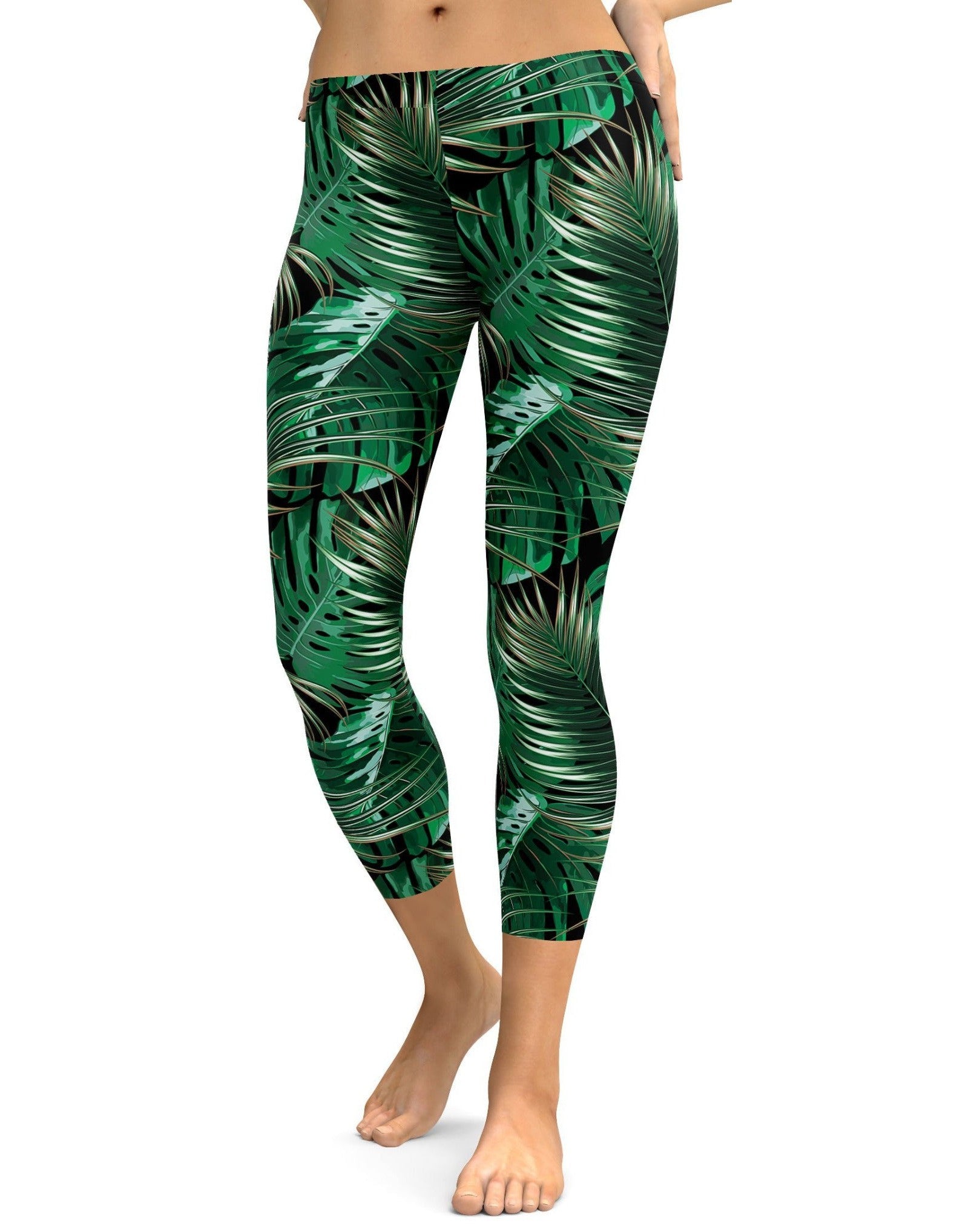 Palm Trees Capris - GearBunch Leggings