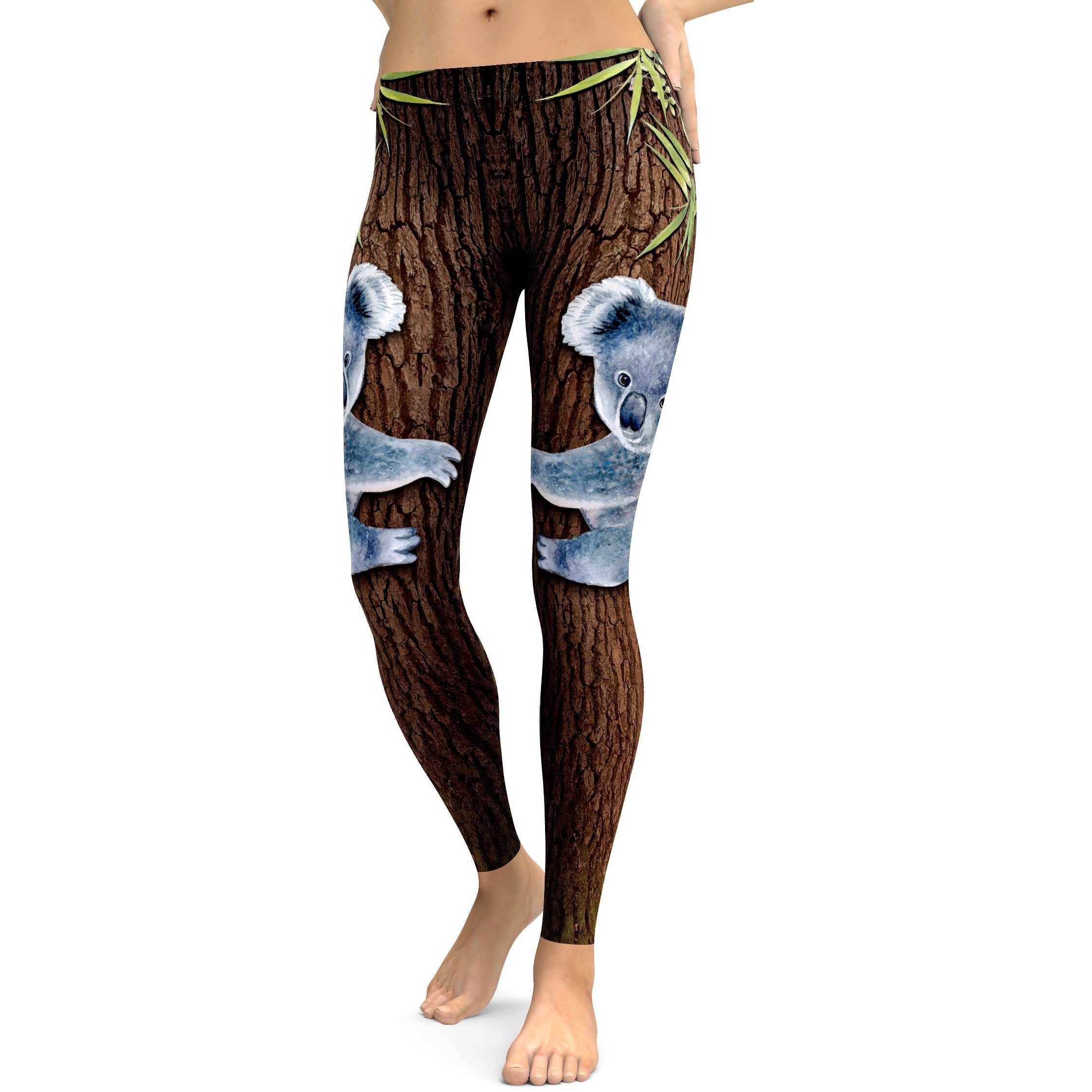 Koala Hanging Onto your Legs Leggings | GearBunch