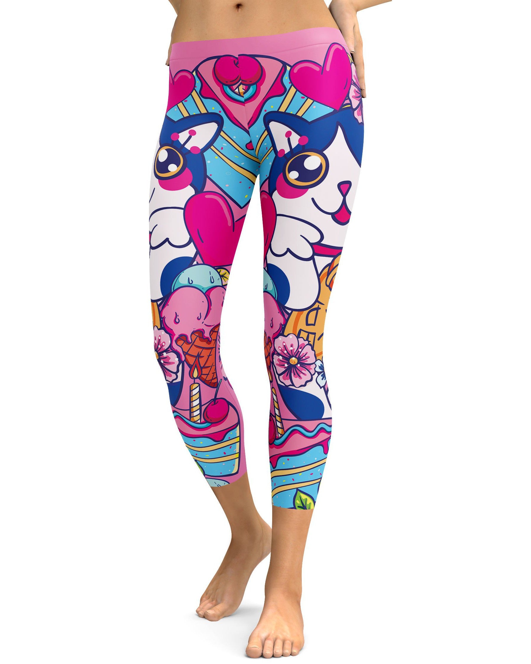 Kawaii - Lucky Cat Capris