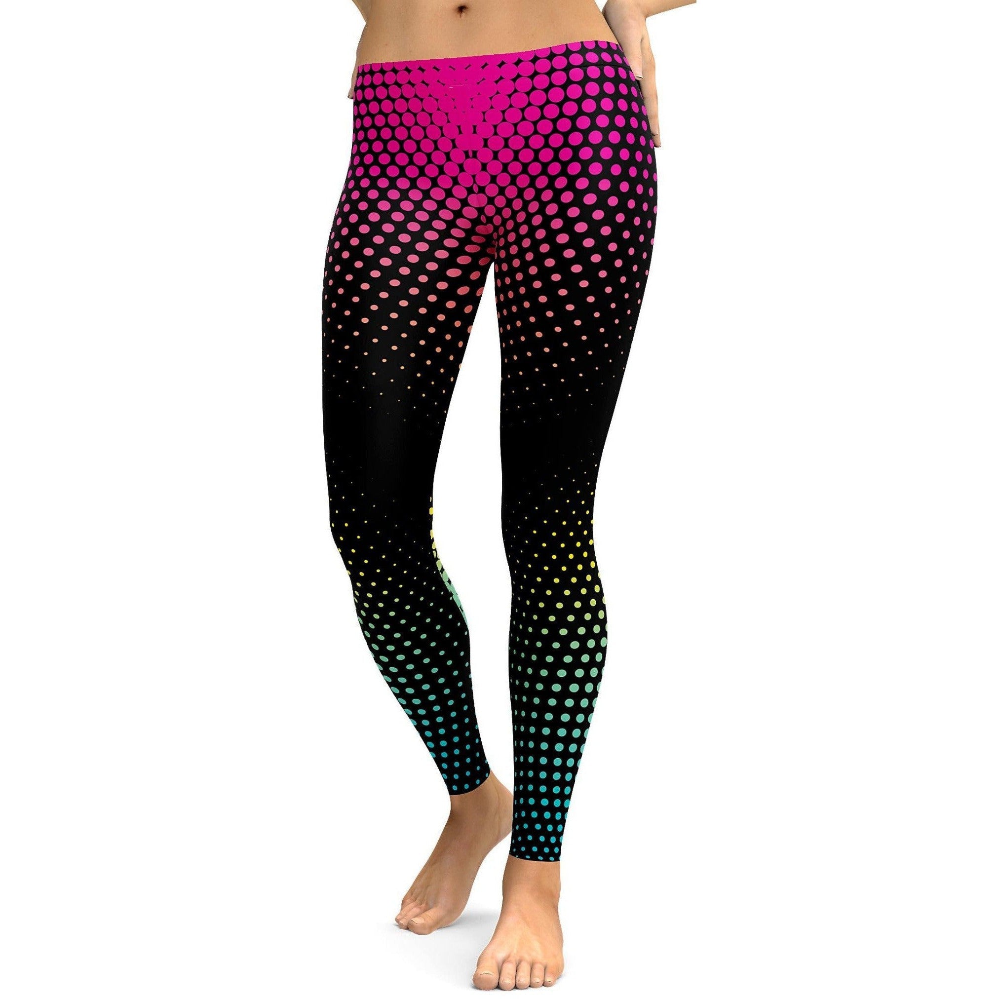 Colorful Halftone Leggings - GearBunch Leggings