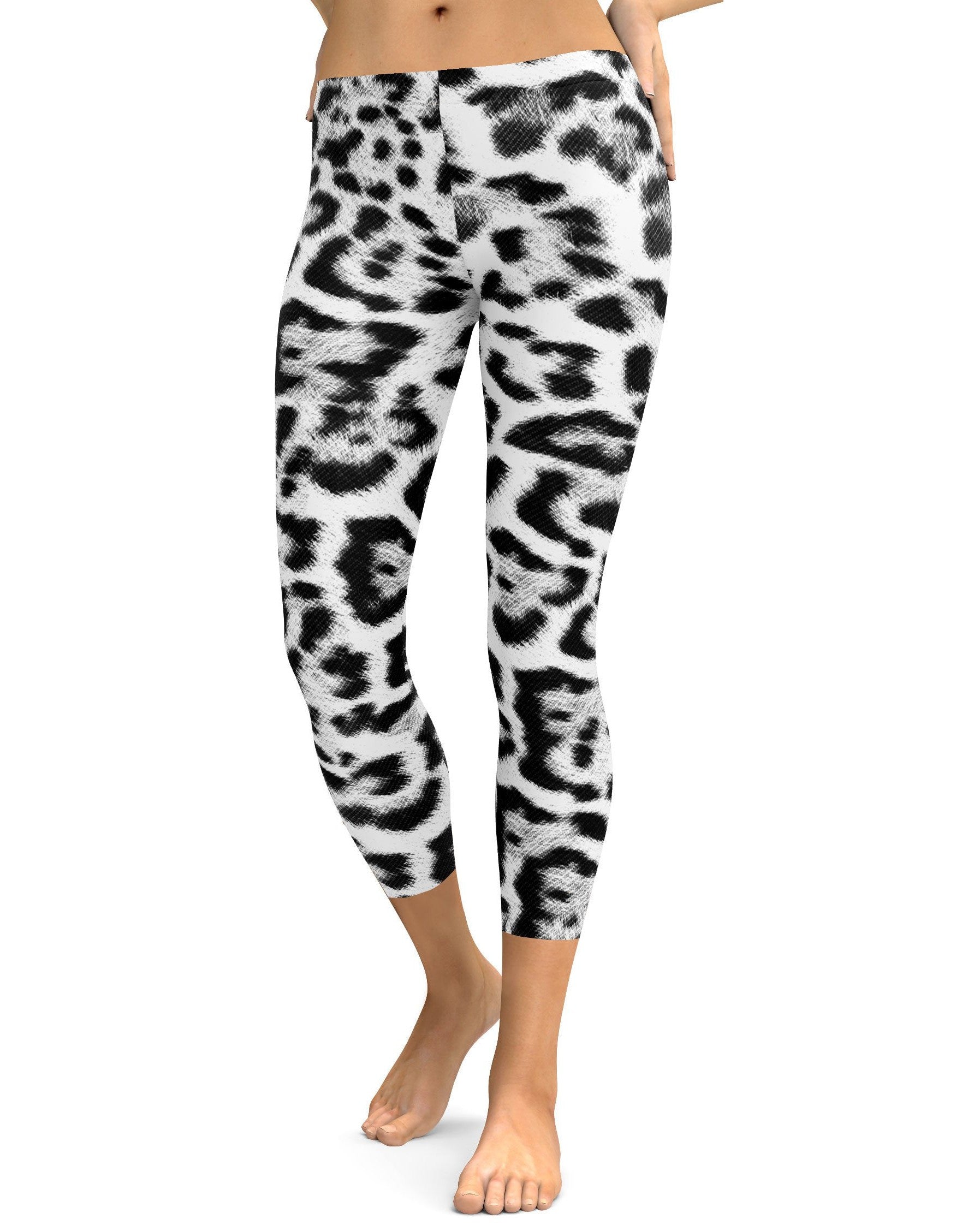 Snow Leopard Skin Capris