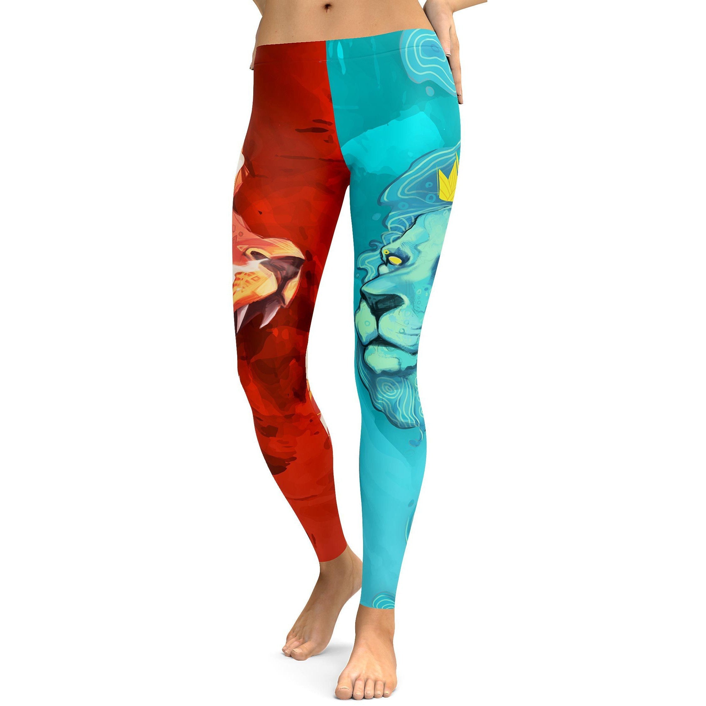 Water & Fire Leggings - GearBunch Leggings / Yoga Pants