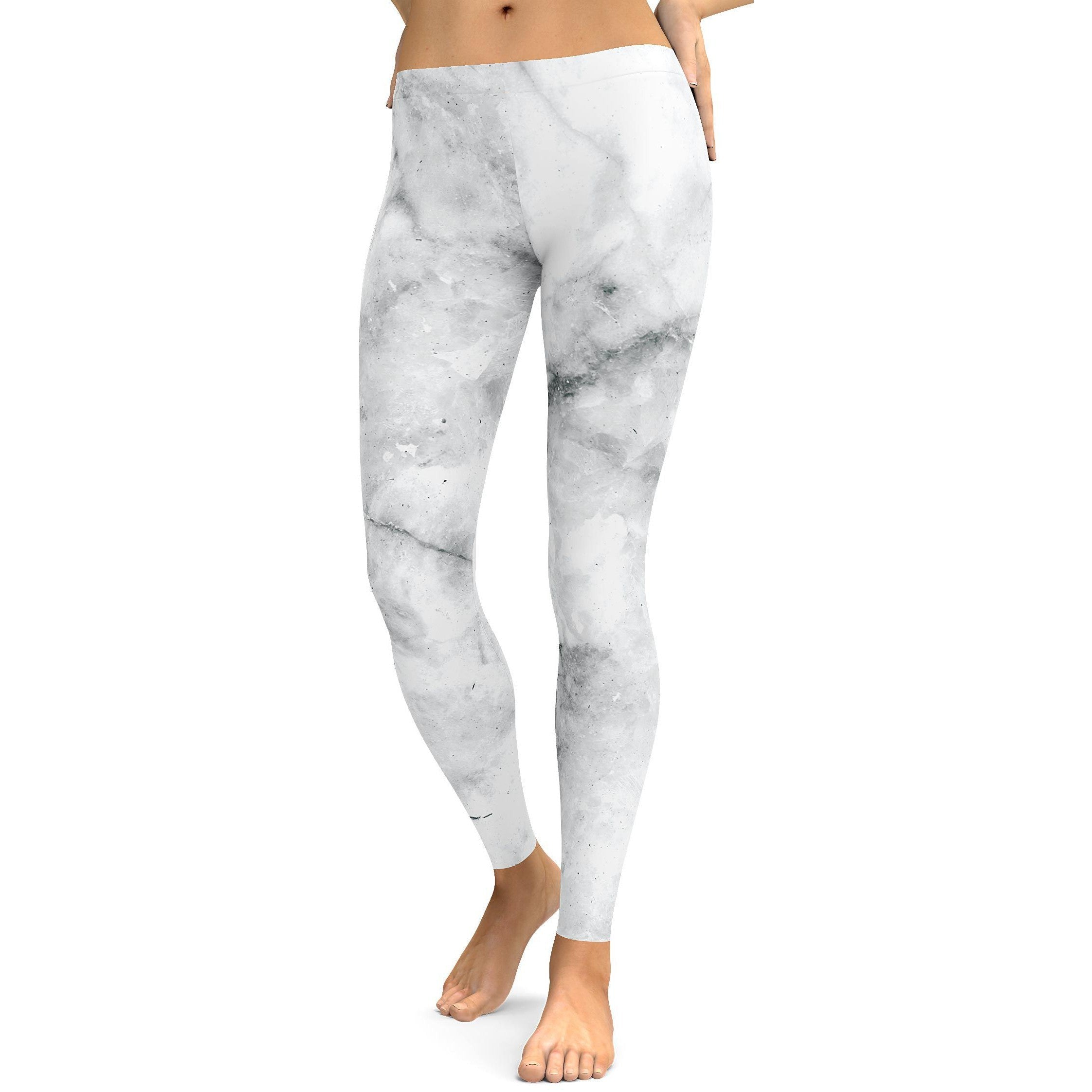 Grey Marble Leggings