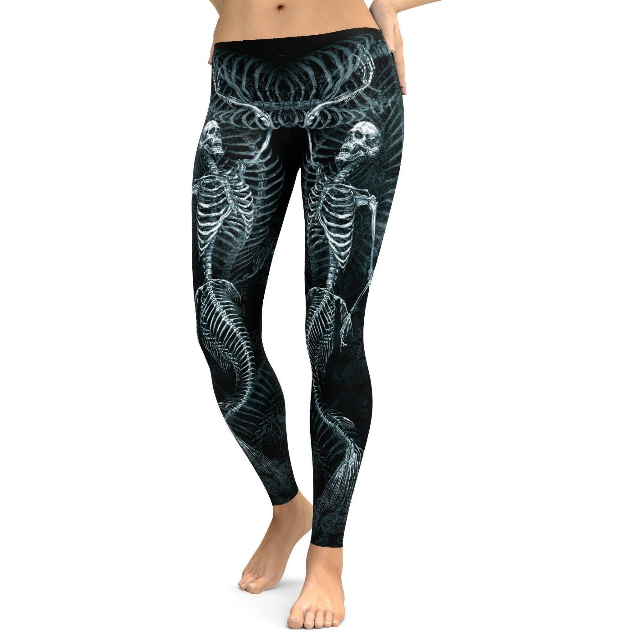 Mermaid Skeleton Leggings - Gearbunch Leggings