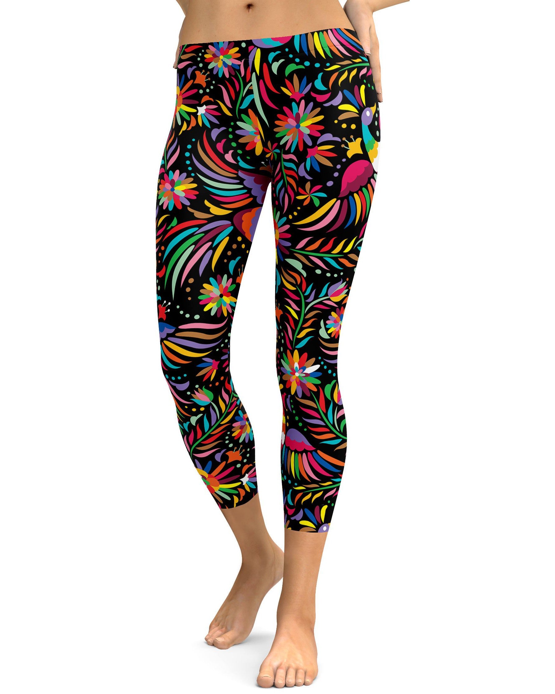 Mexican Colorful Dark Pattern Capris