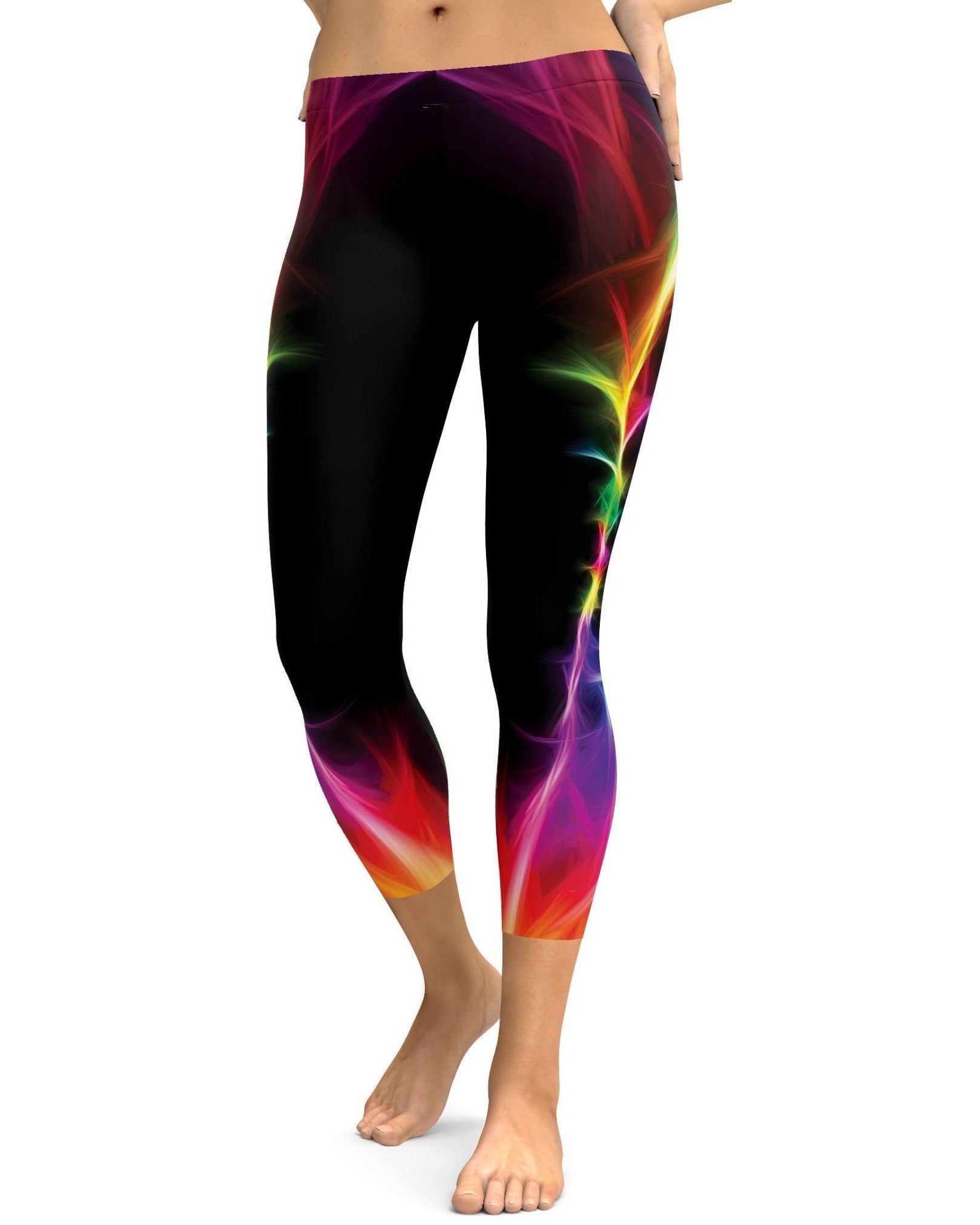 EDM Particle Wave Capris - GearBunch Leggings