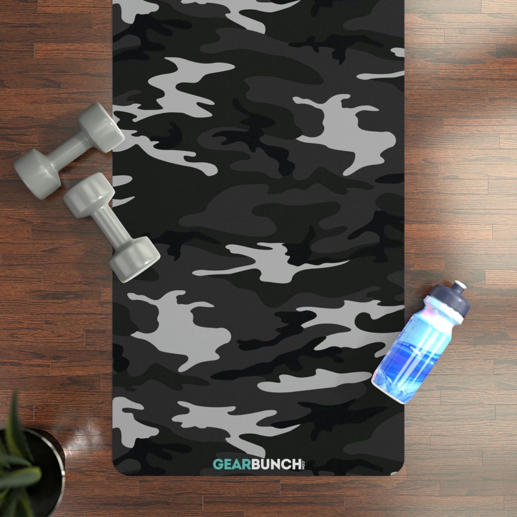 GearBunch Dark Gray Camo Yoga Mat