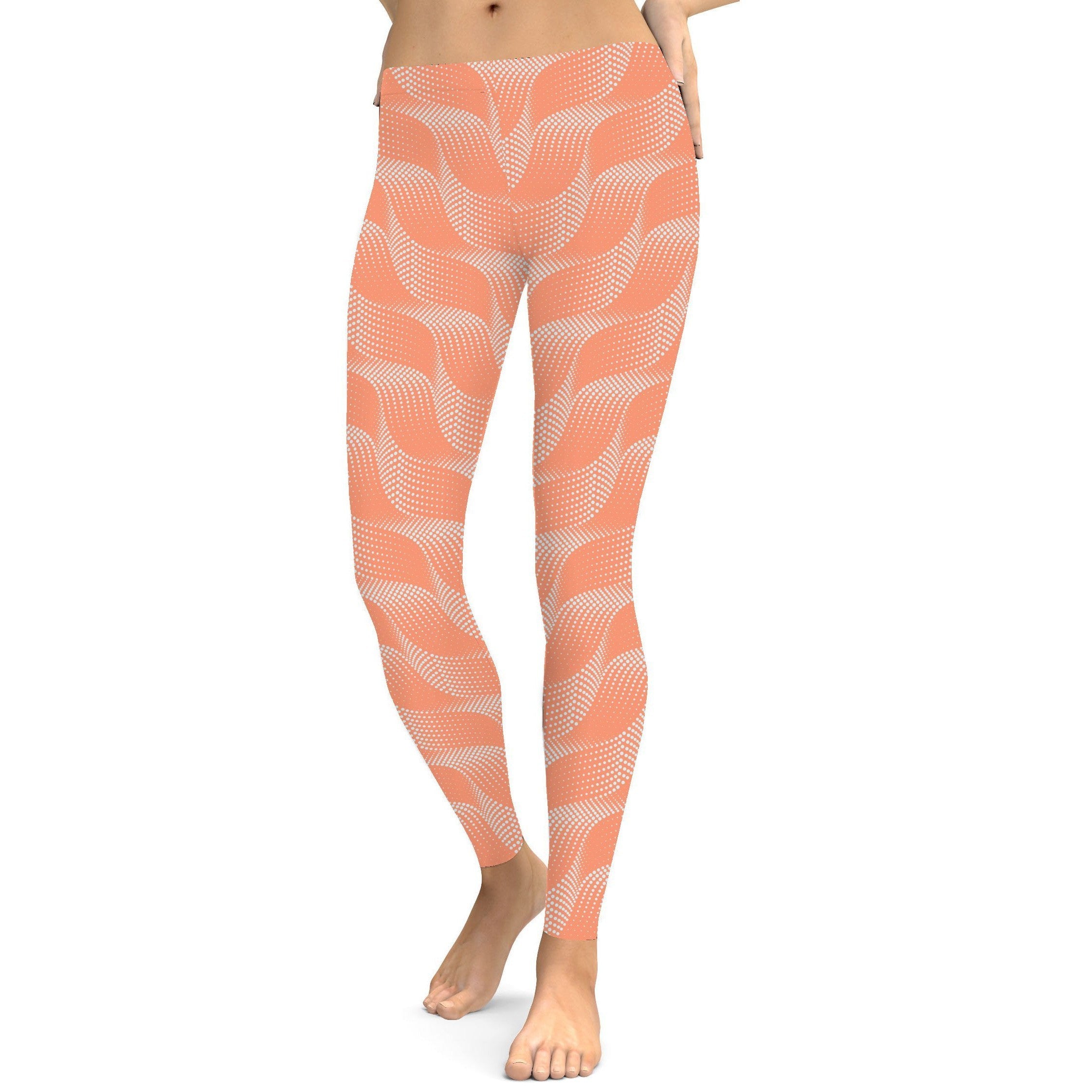 Apricot Wave Leggings Gearbunch 