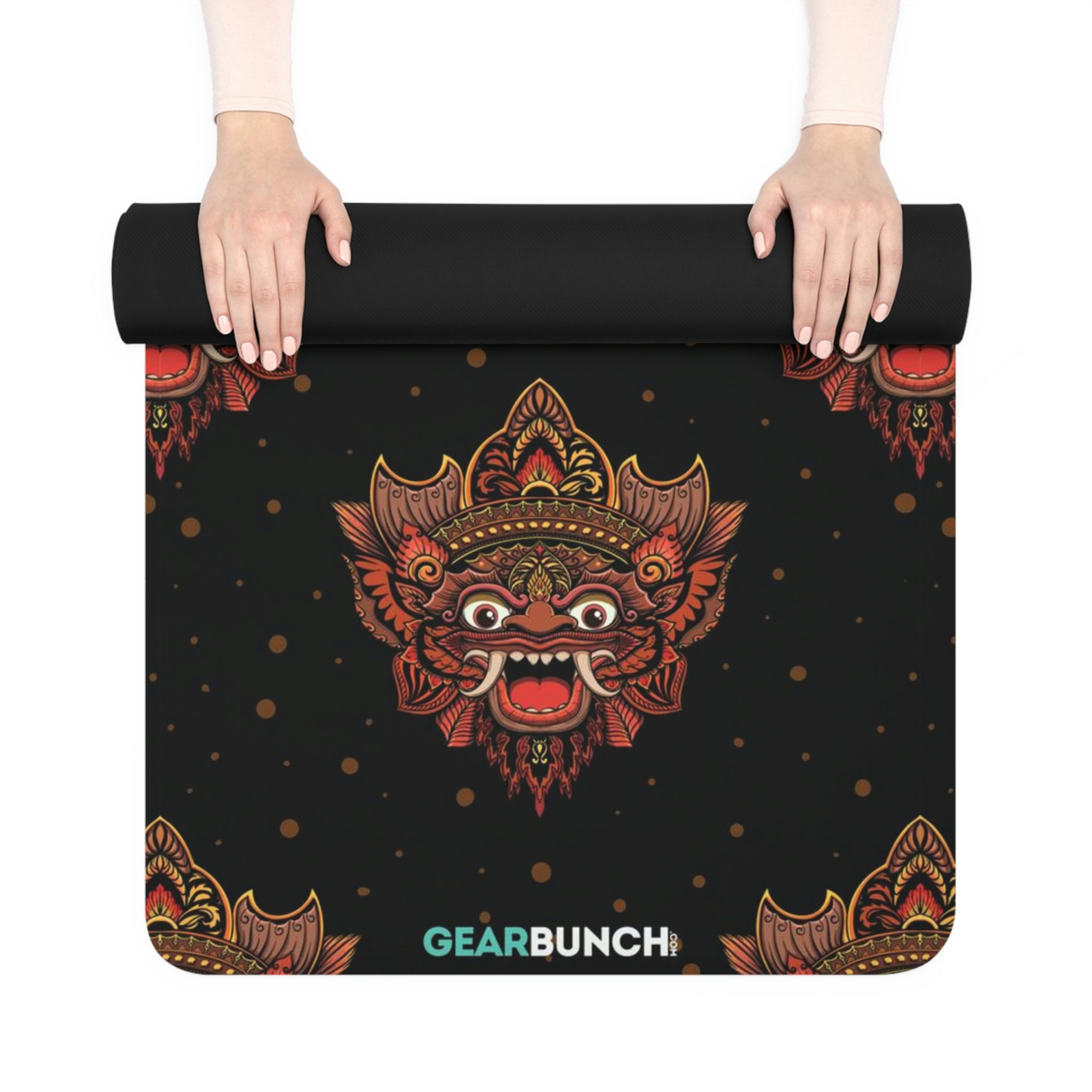 GearBunch Balinese Masks Yoga Mat