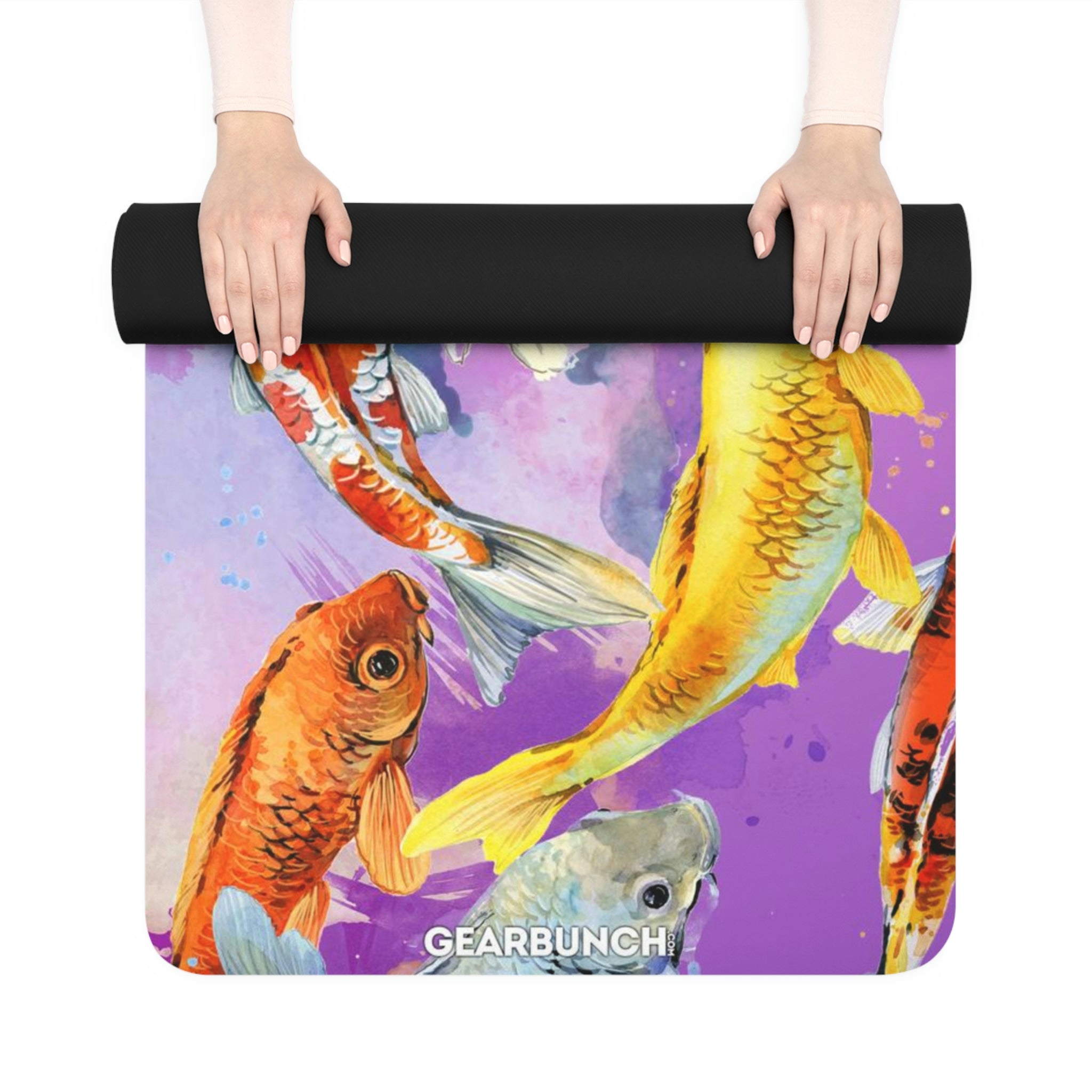 GearBunch Colorful Koi Fish Yoga Mat