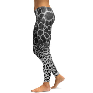 Giraffe & Leopard Skin Leggings - GearBunch