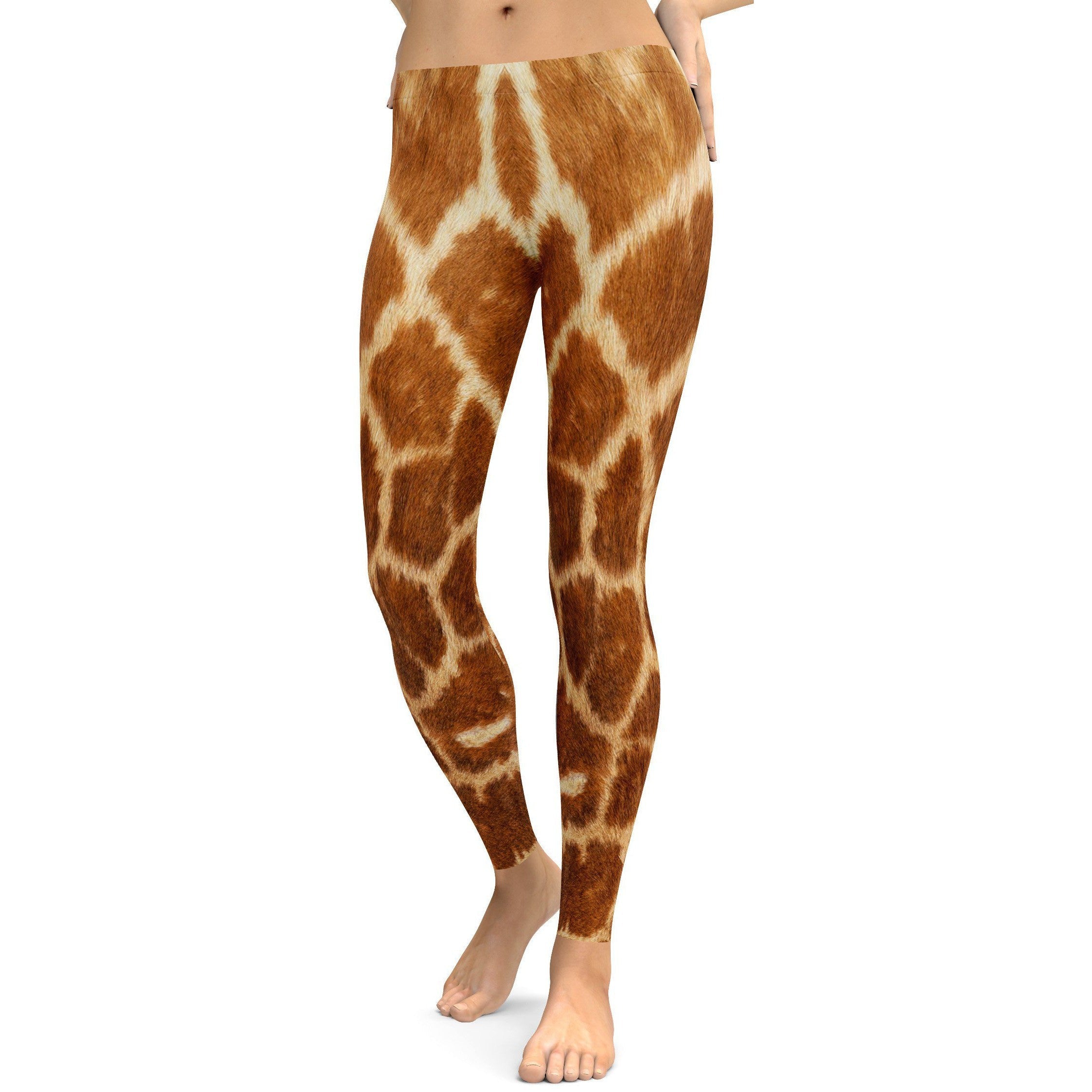 Buy Giraffe Womens Leggings, Giraffe Stretch Pants, Animal Print