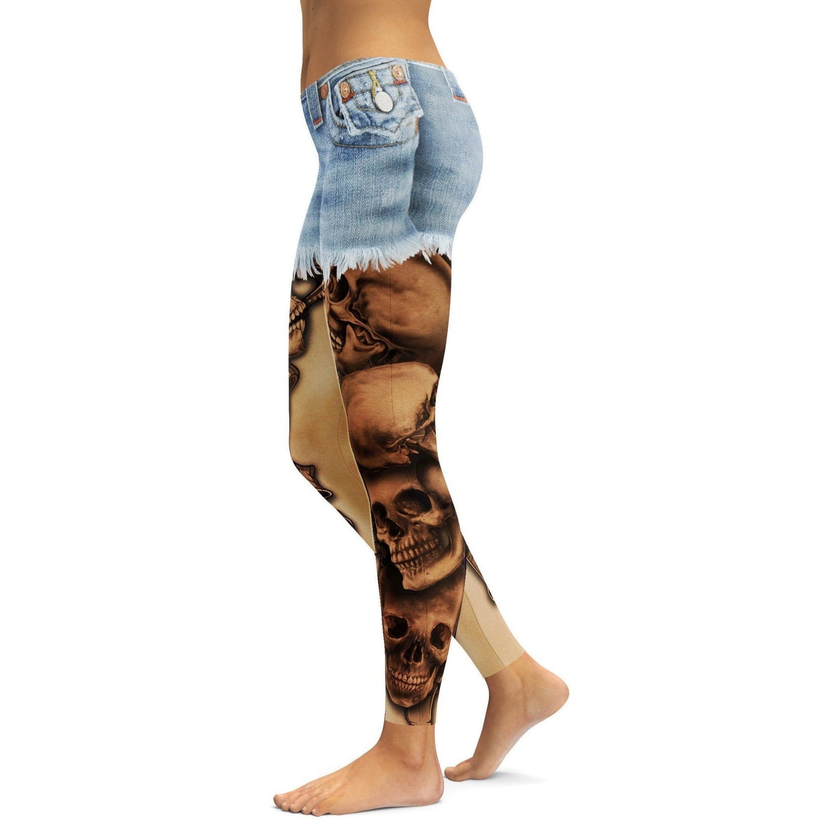 Shorts and Tattoos Leggings - GearBunch