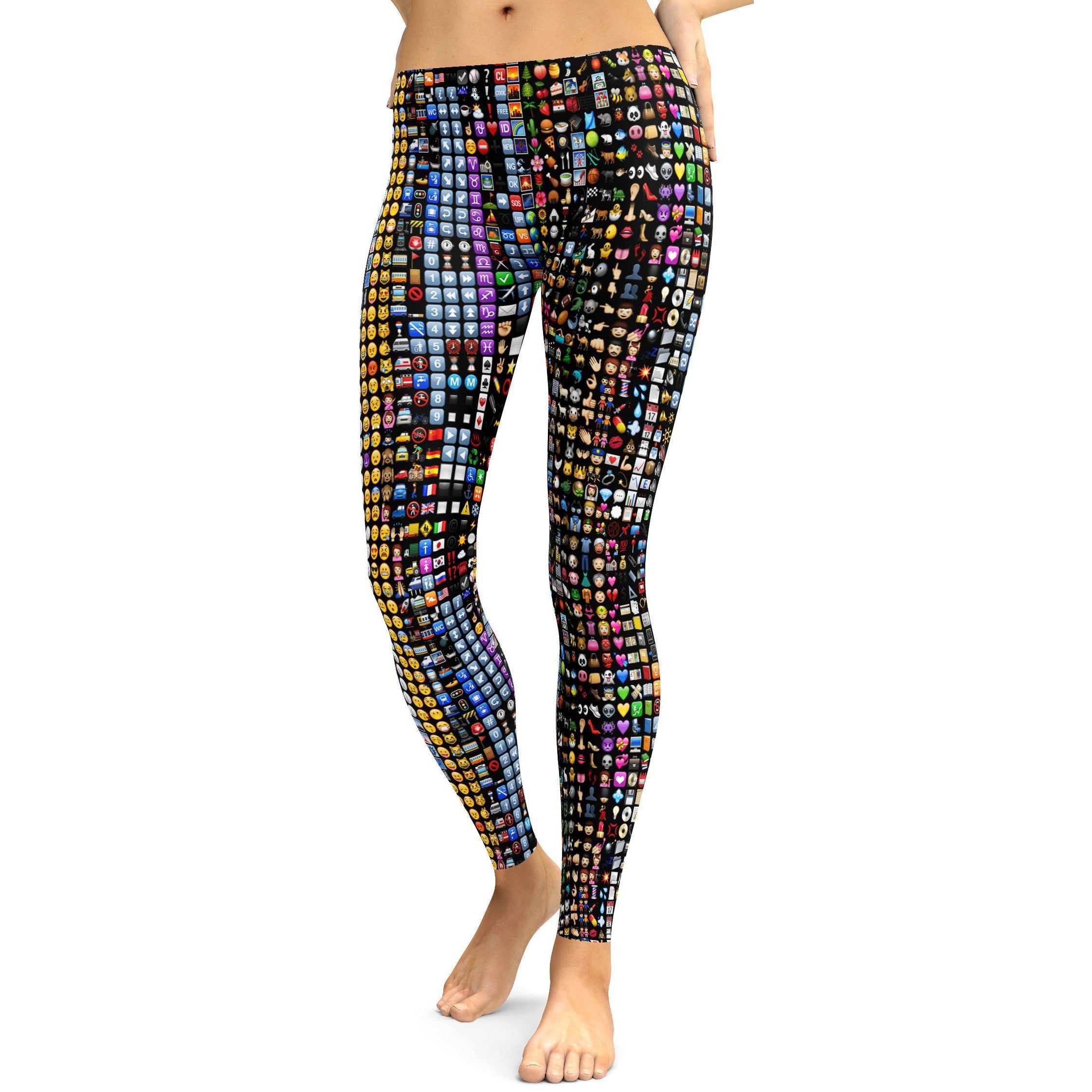 Emoji Leggings - GearBunch Leggings / Yoga Pants