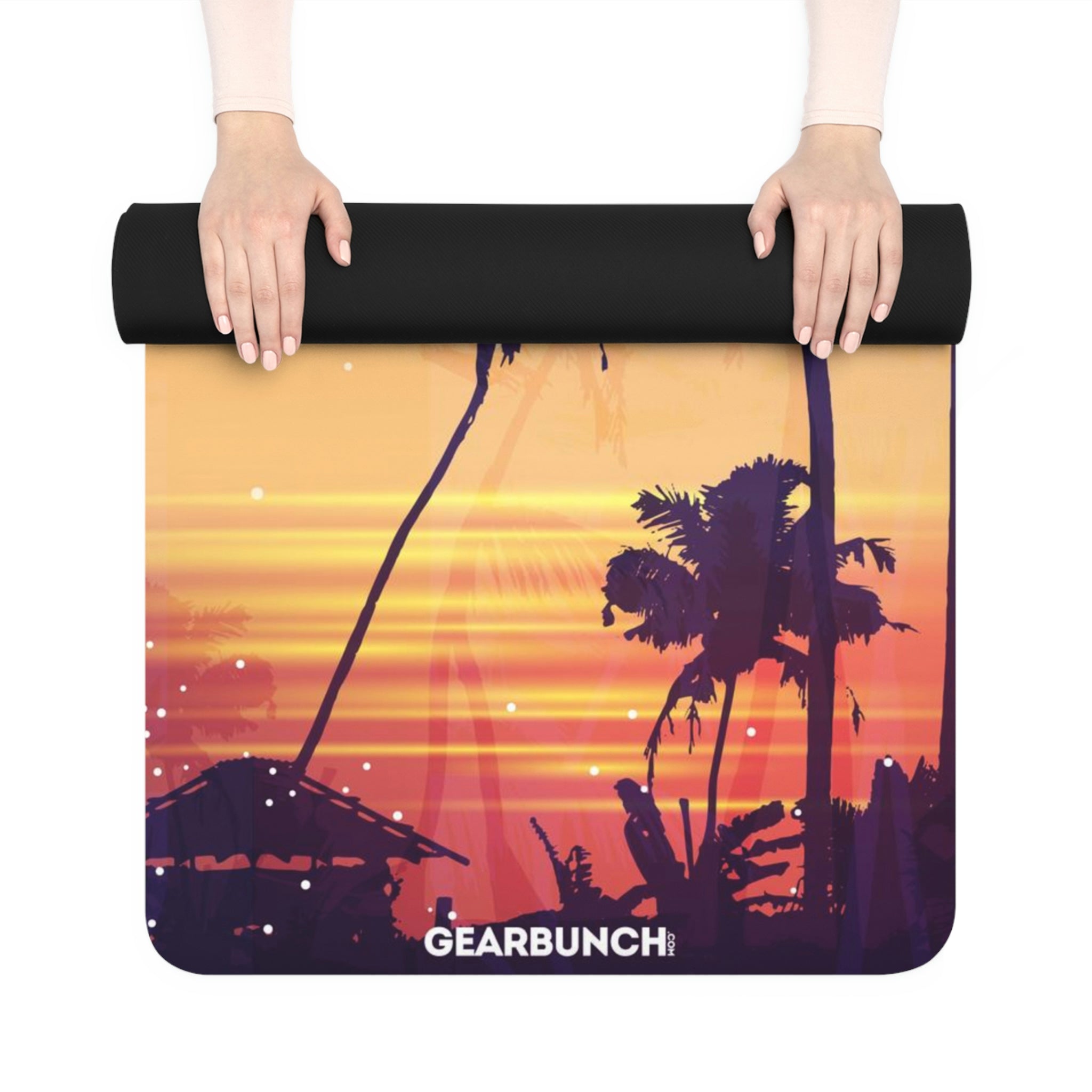 GearBunch Palm Trees Silhouette Yoga Mat