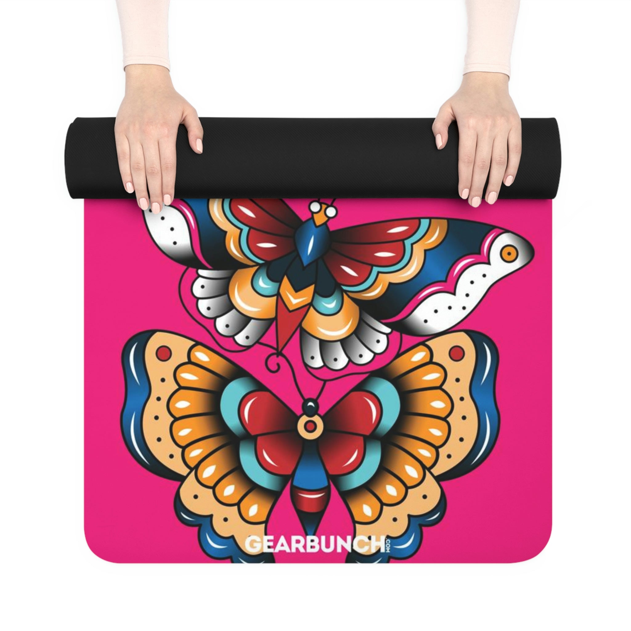 GearBunch Day of the Dead - Butterflies Yoga Mat