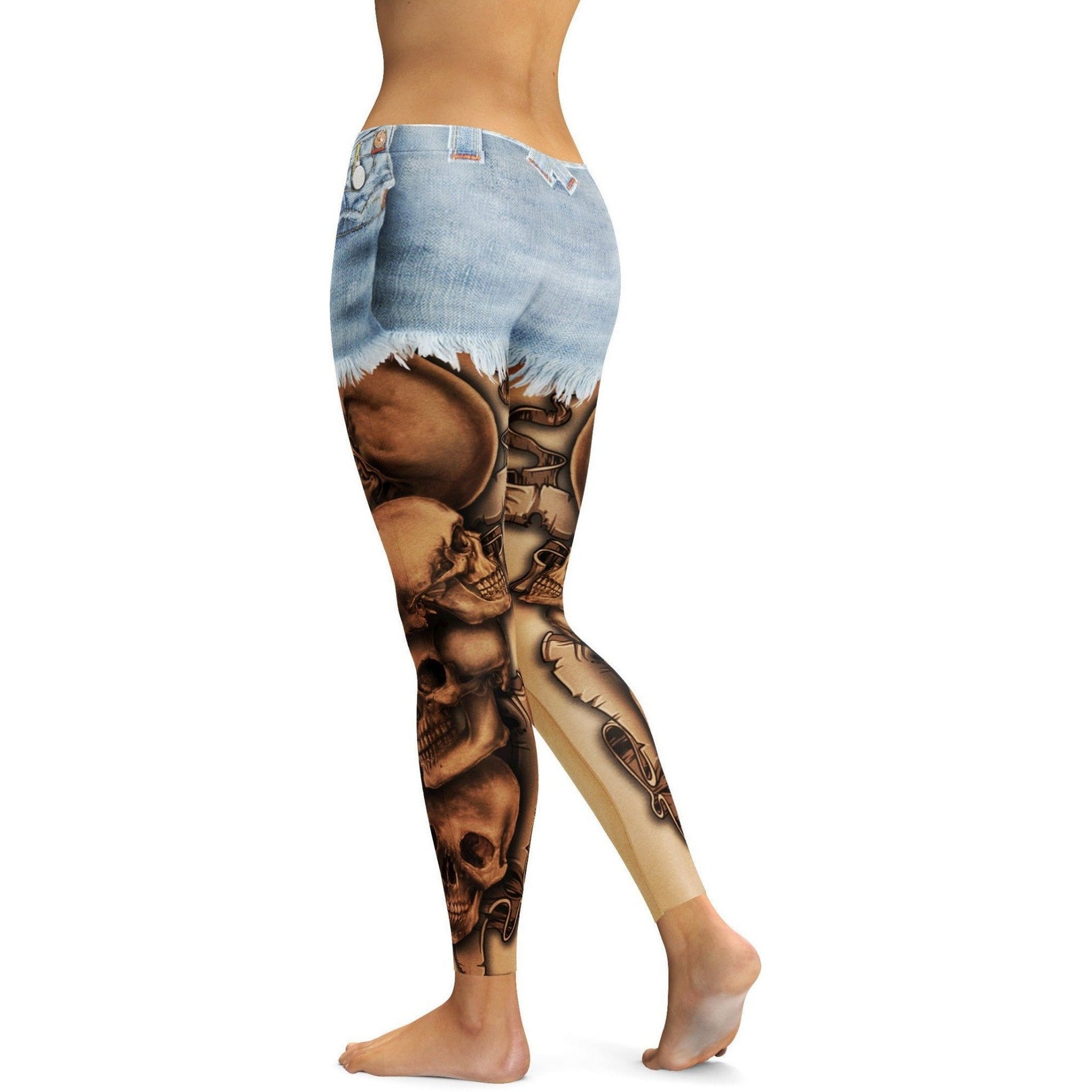 Shorts and Tattoos Leggings | GearBunch