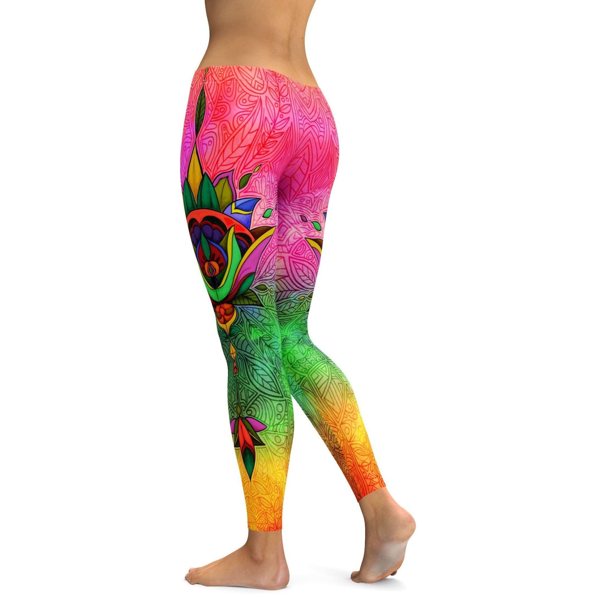 Colorful Ornamental Leggings | GearBunch