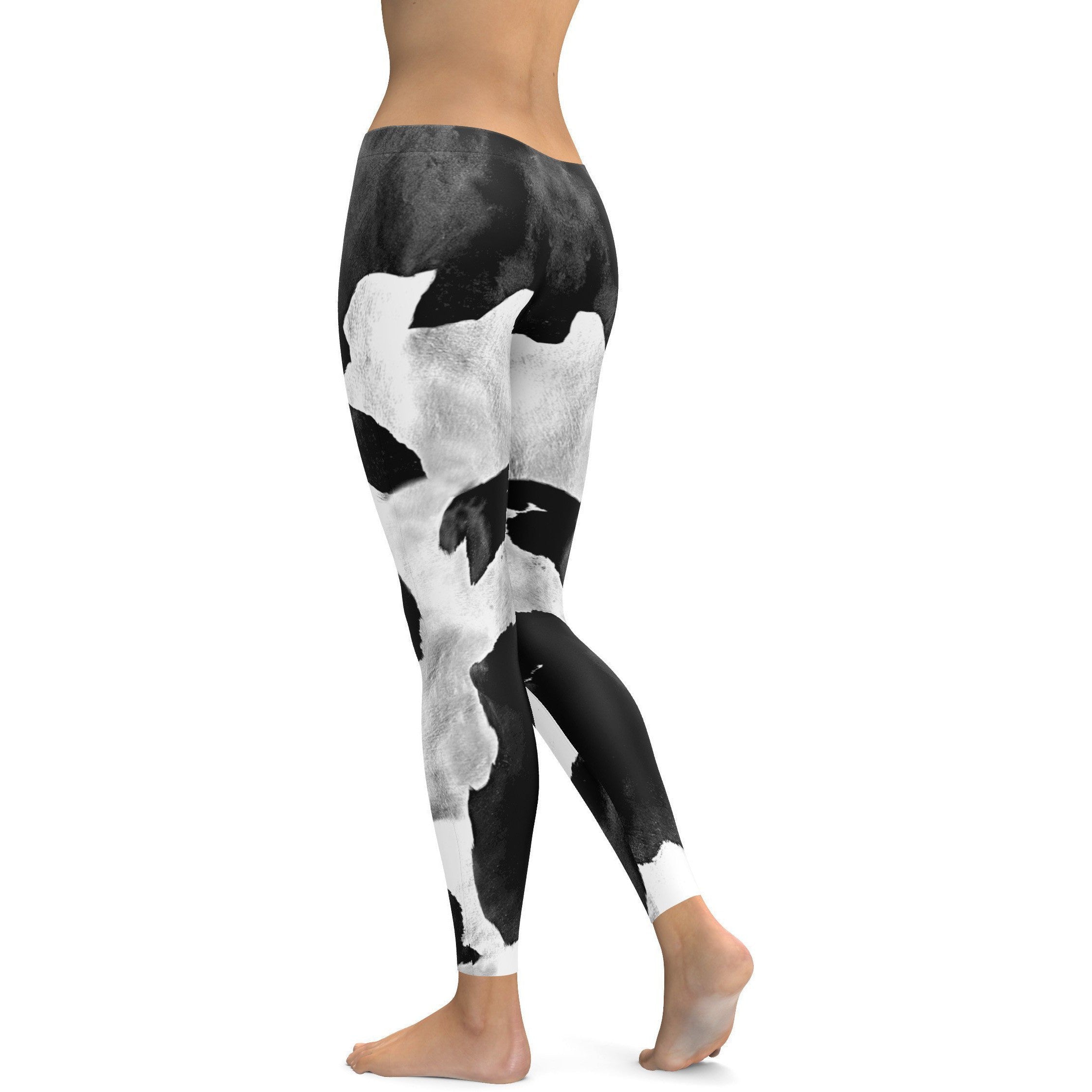 Cow Skin Leggings - GearBunch Leggings / Yoga Pants