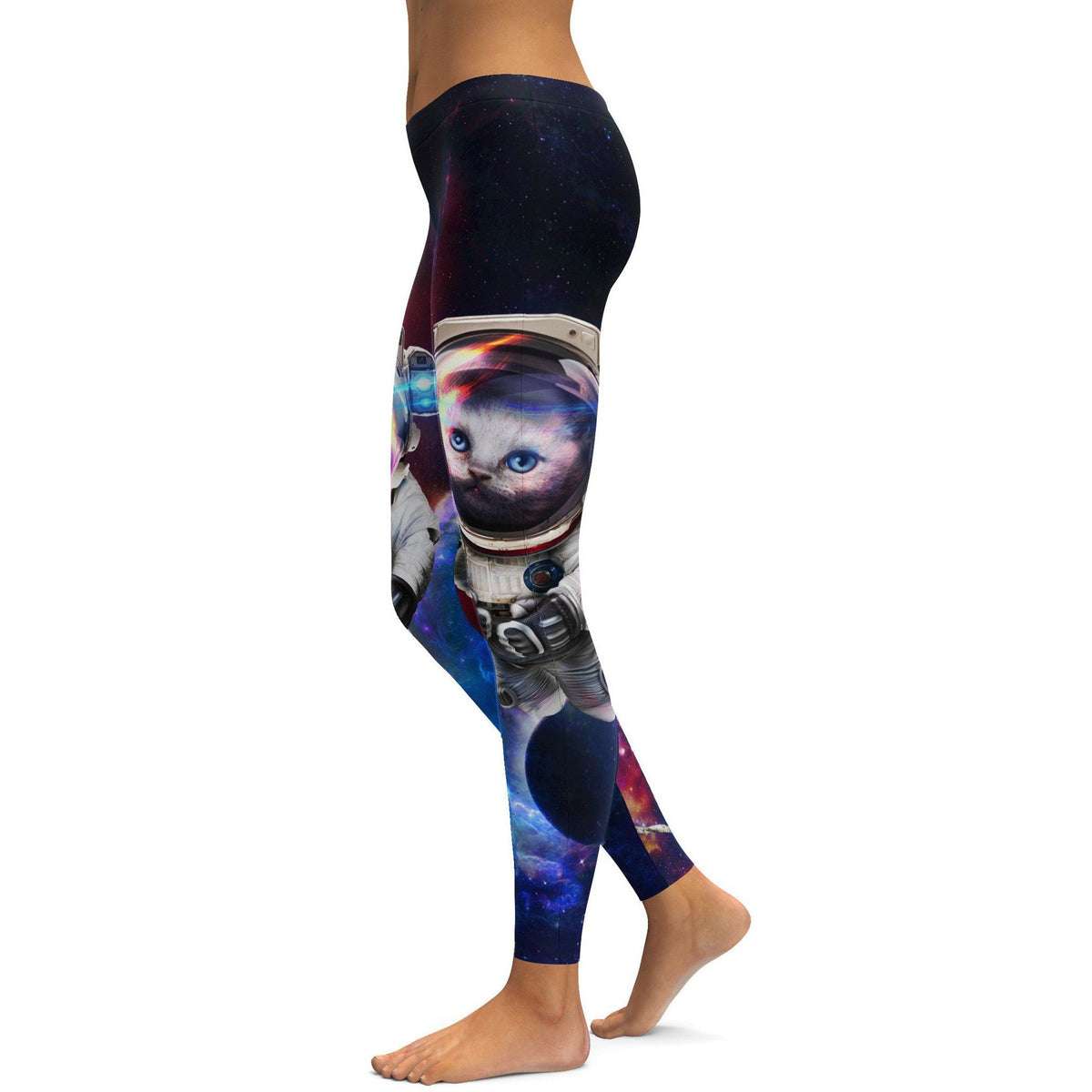 Vibrant Space Cat Leggings – GearBunch