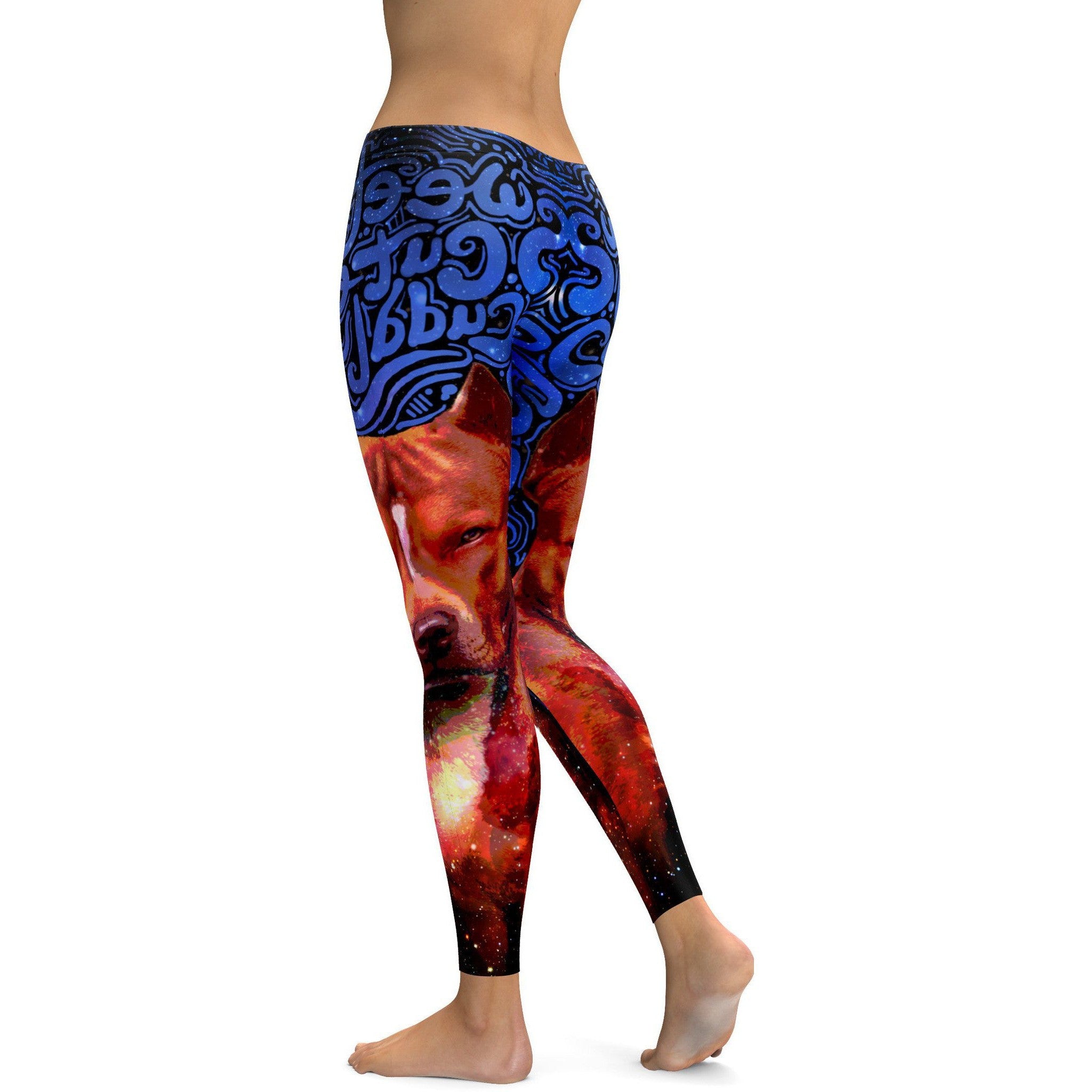 Blue Pit Bull Leggings - GearBunch Leggings