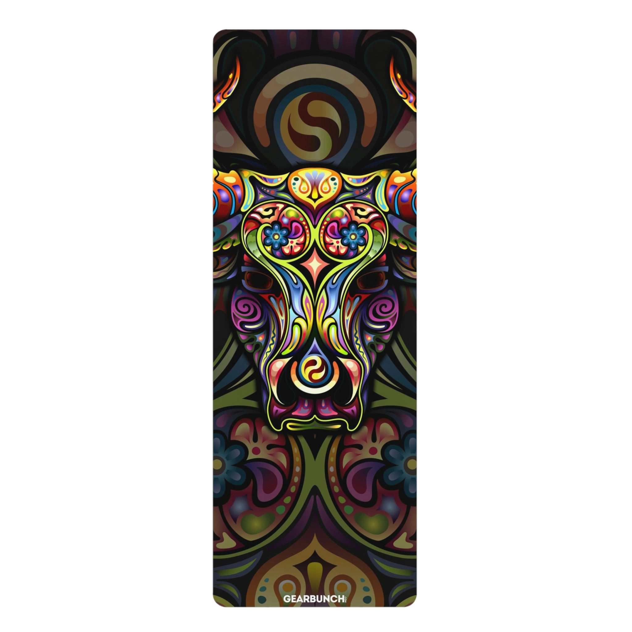 GearBunch Colorful Ornamental Bull Yoga Mat