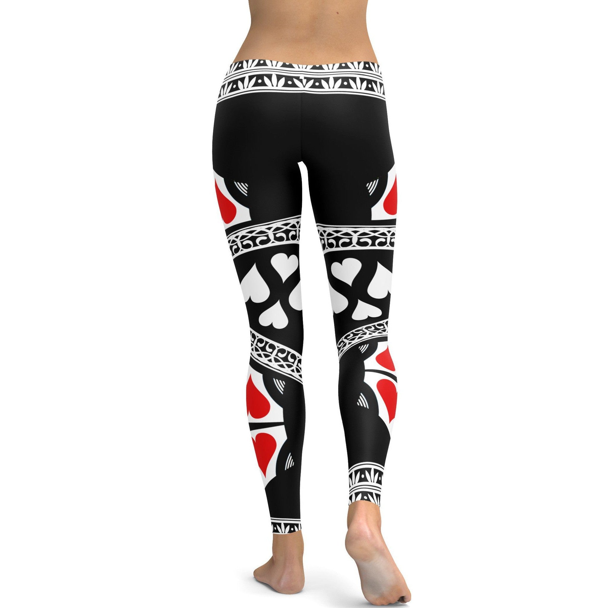 Queen of Hearts Leggings - GearBunch Leggings / Yoga Pants