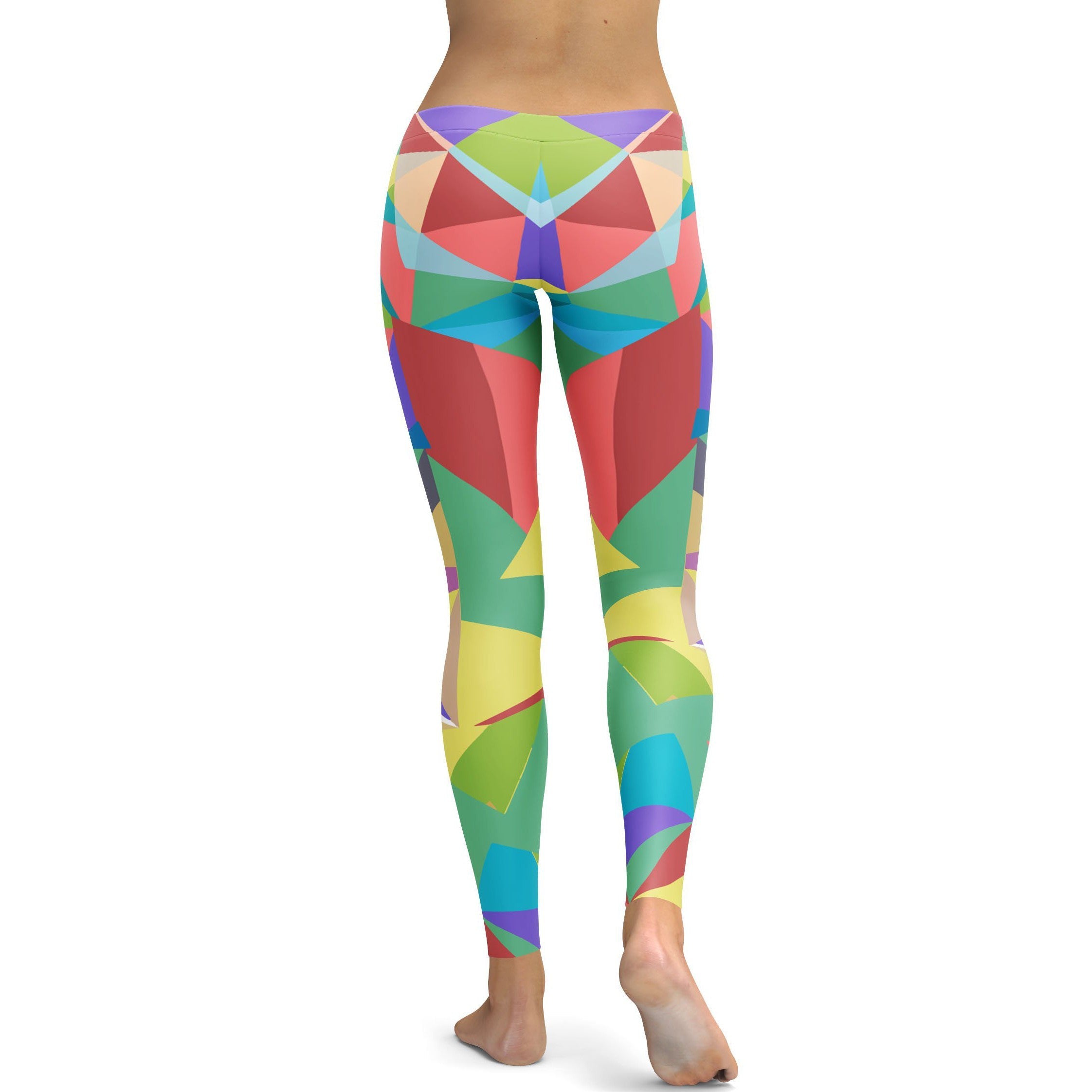 Colored Mosaic Leggings - GearBunch Leggings / Yoga Pants