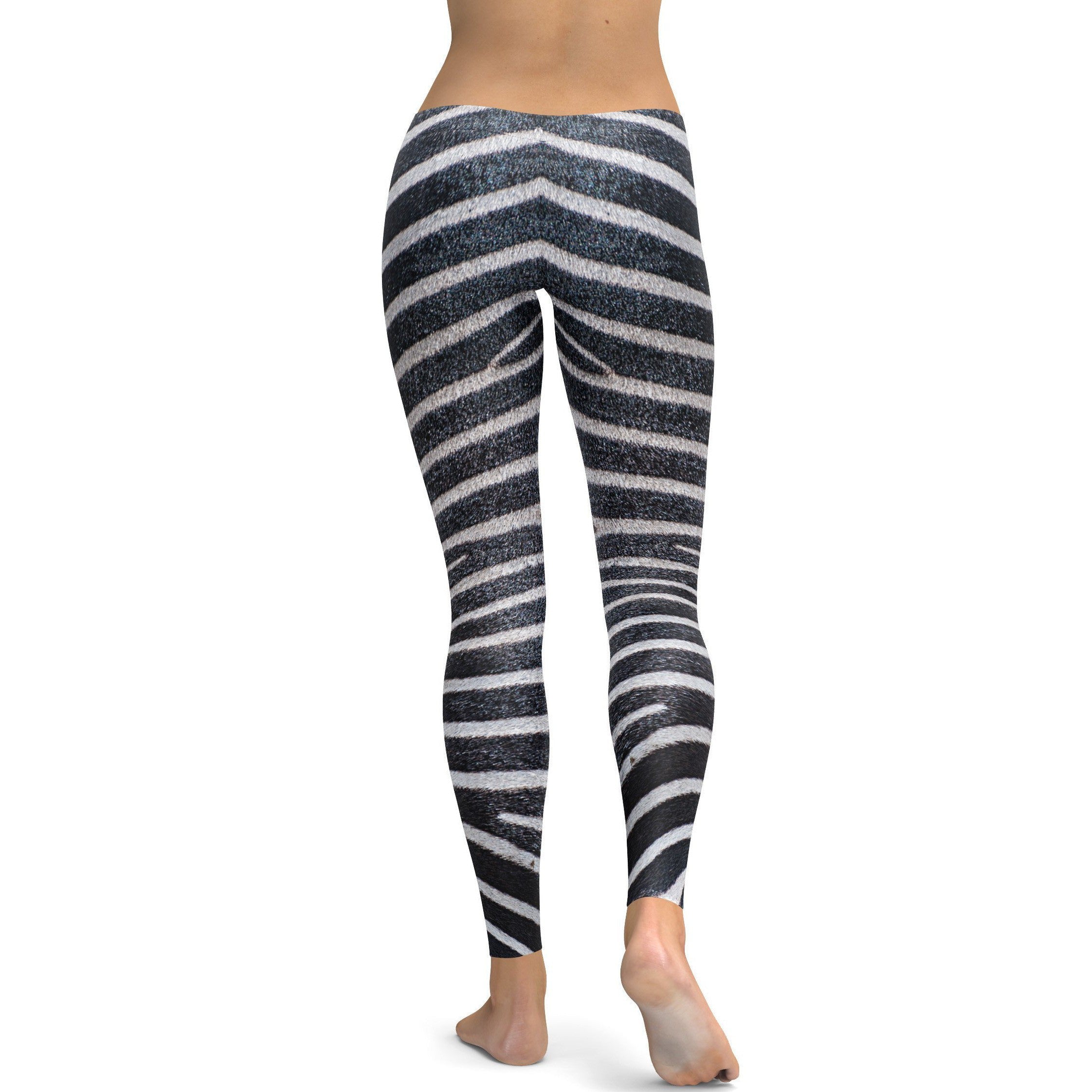 Zebra Skin Leggings - GearBunch Leggings / Yoga Pants