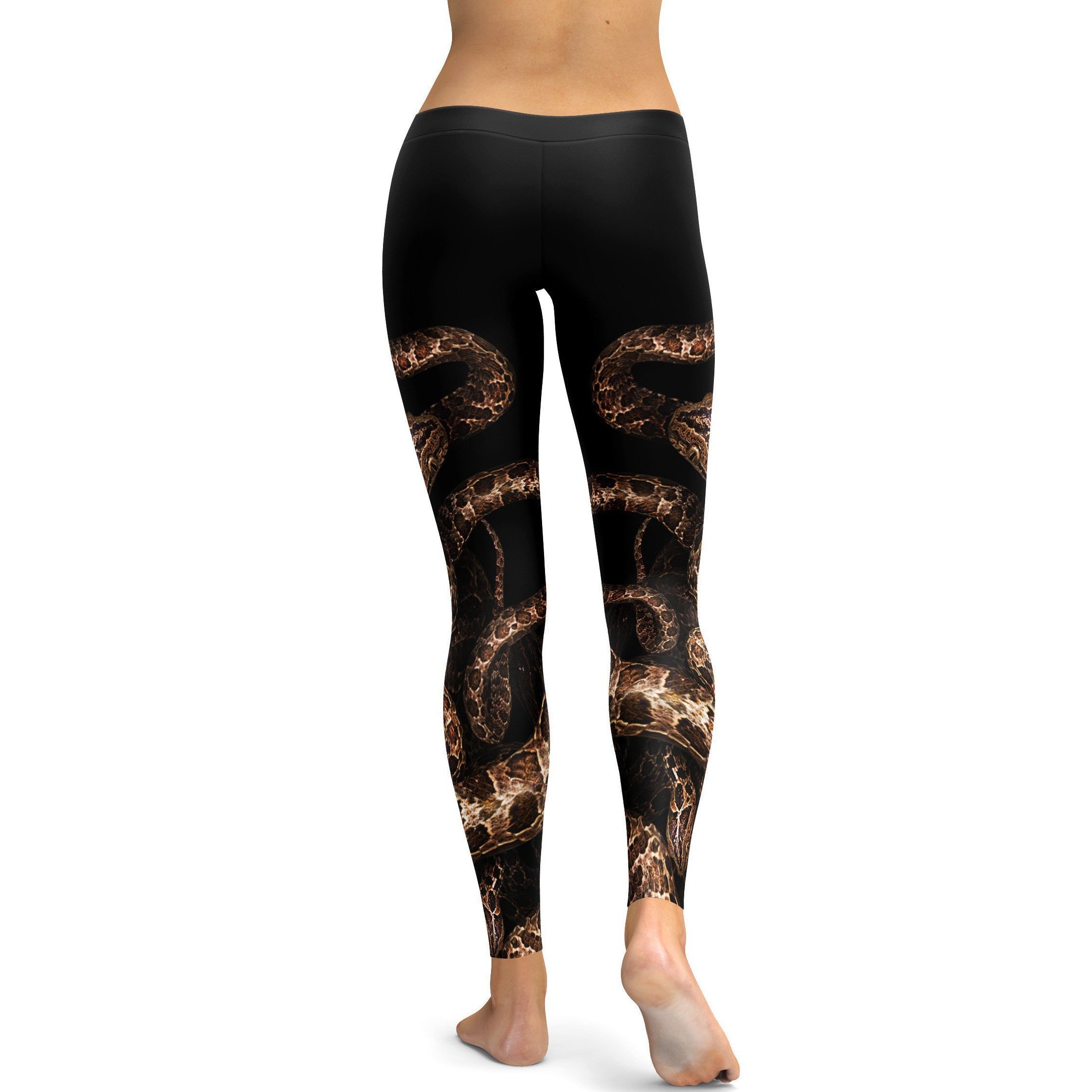 Snake Crawling Leg Leggings - GearBunch Leggings / Yoga Pants