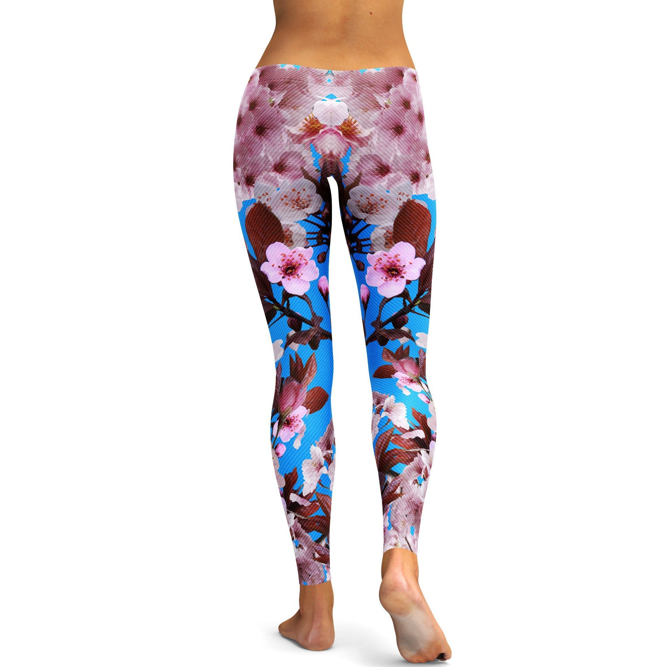 Cherry Blossom Leggings - GearBunch Leggings / Yoga Pants