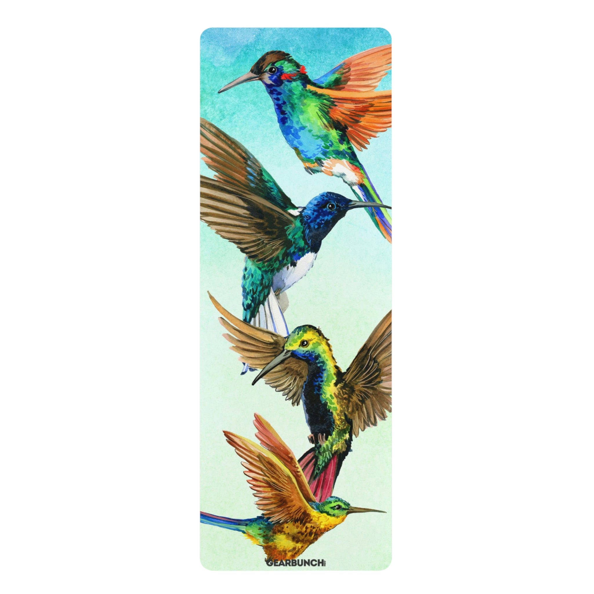 GearBunch Watercolor Hummingbirds Yoga Mat