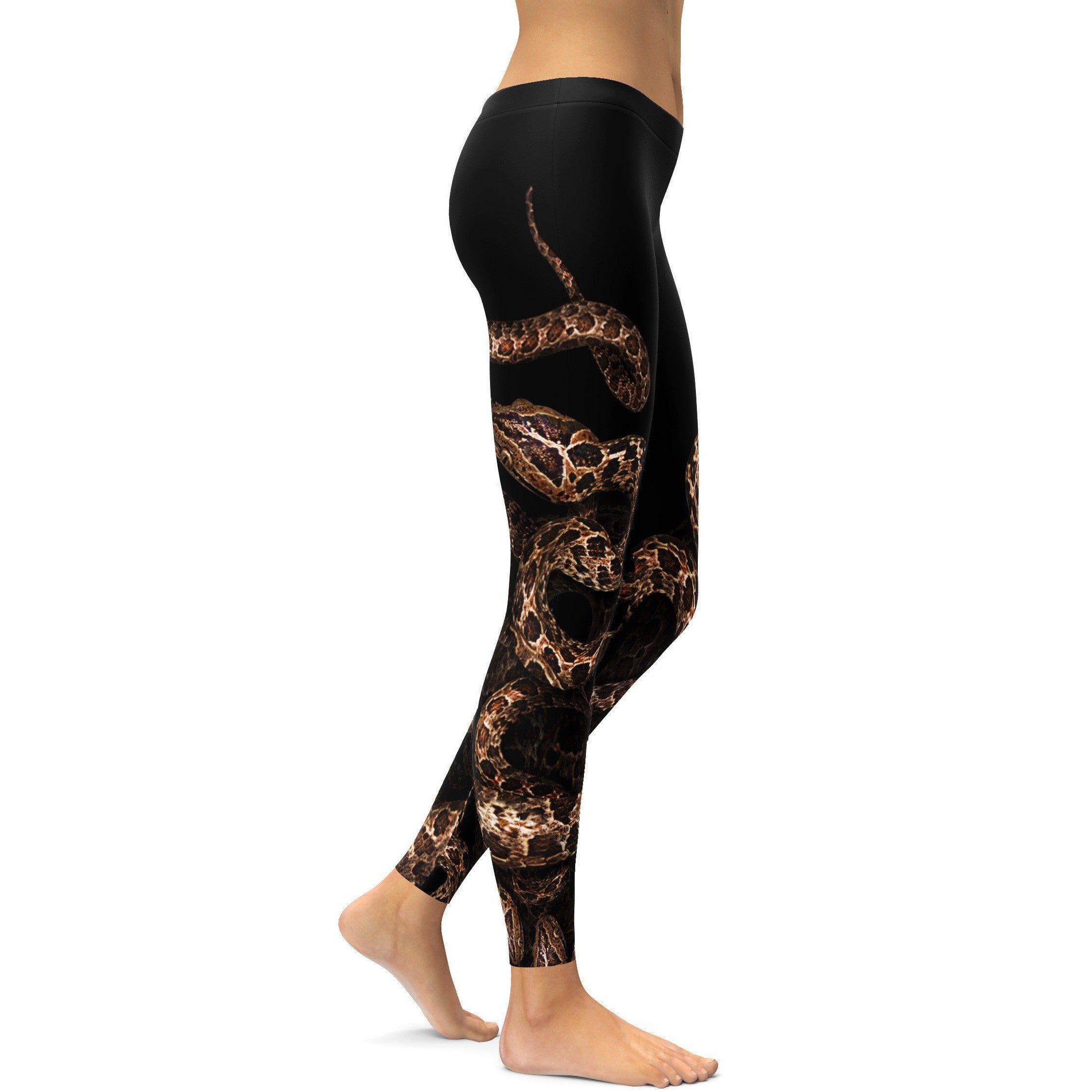 Snake Crawling Leg Leggings - GearBunch Leggings / Yoga Pants