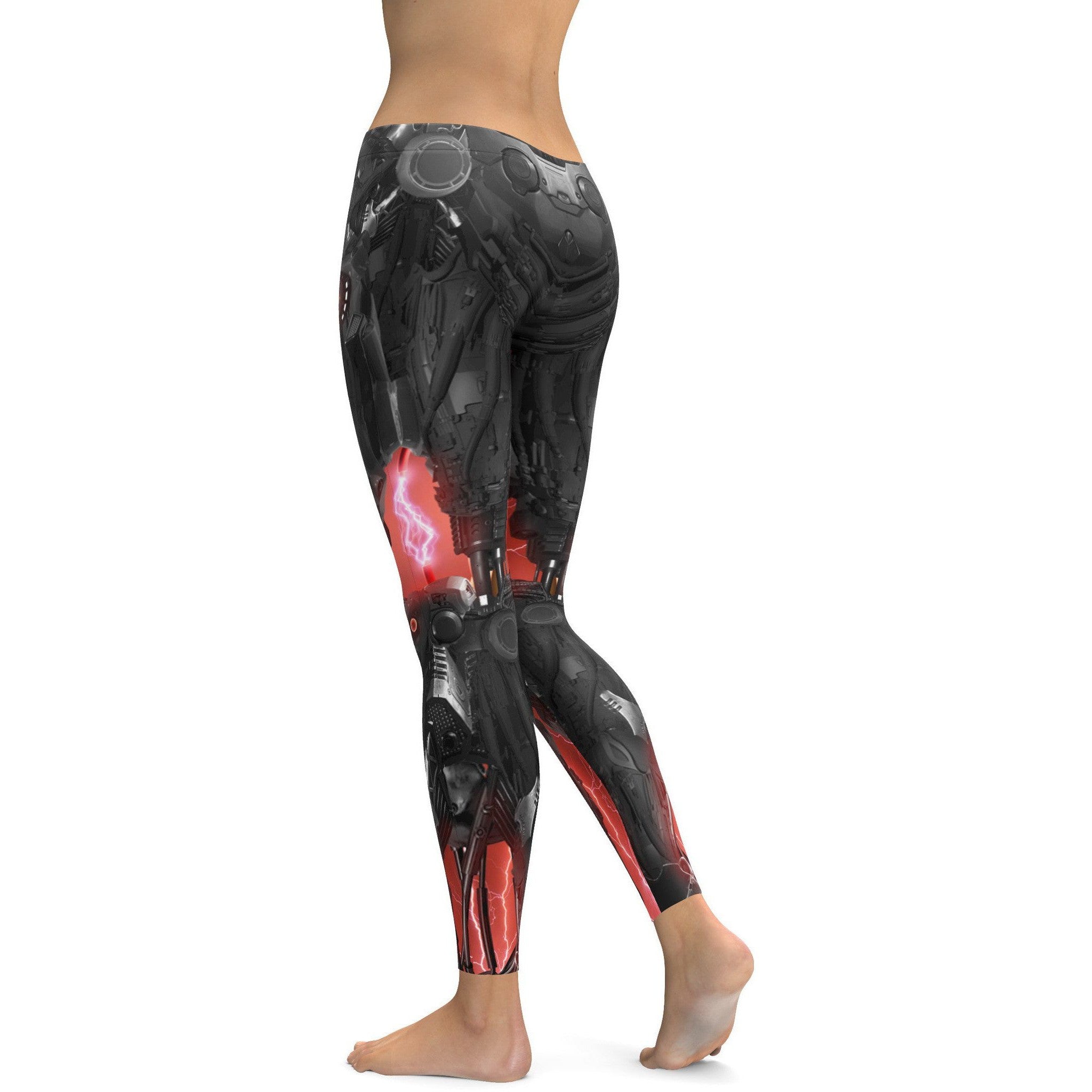 Mechanical Robot Leggings - GearBunch Leggings / Yoga Pants