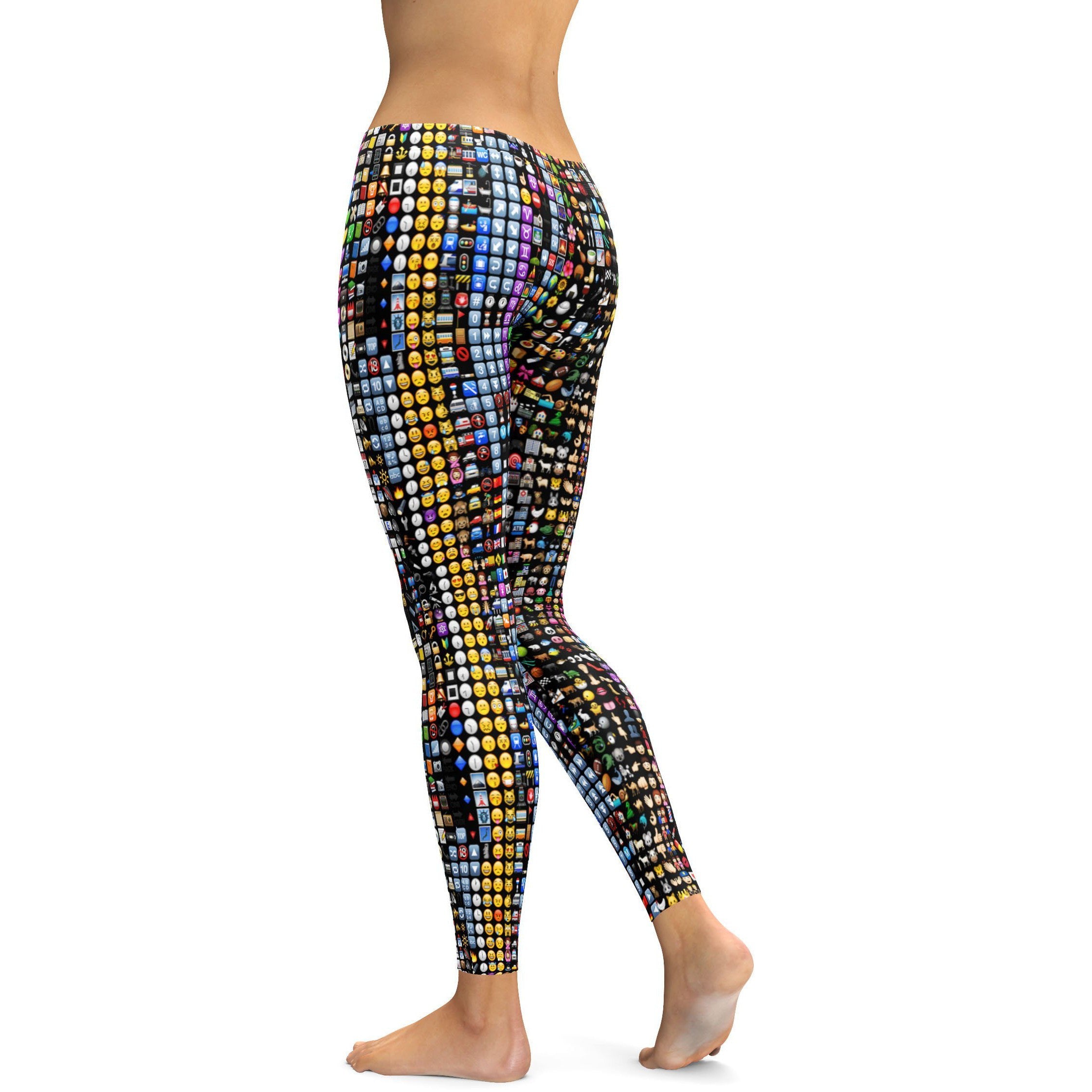 Emoji Leggings - GearBunch Leggings / Yoga Pants