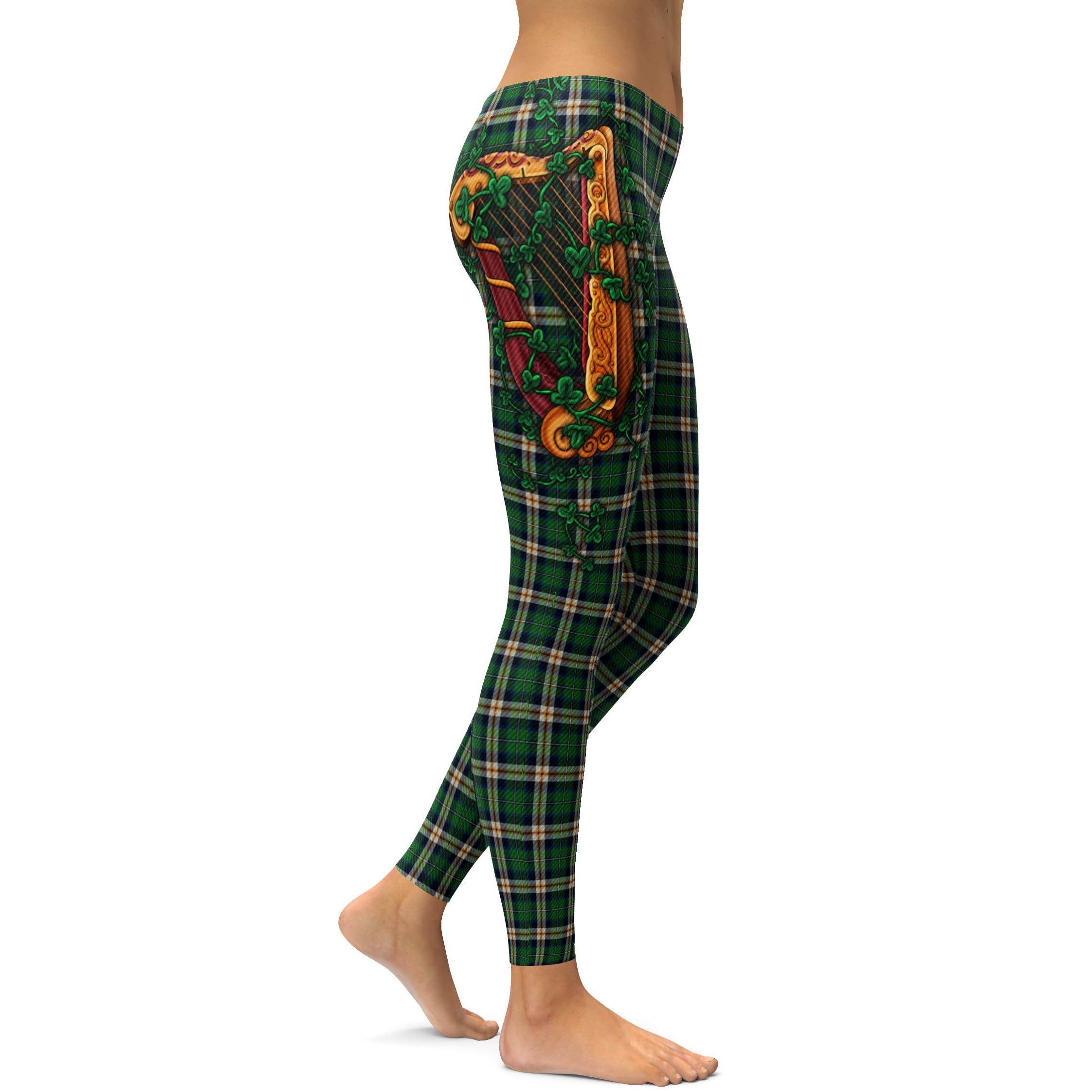 Celtic Harp Leggings - GearBunch Leggings / Yoga Pants