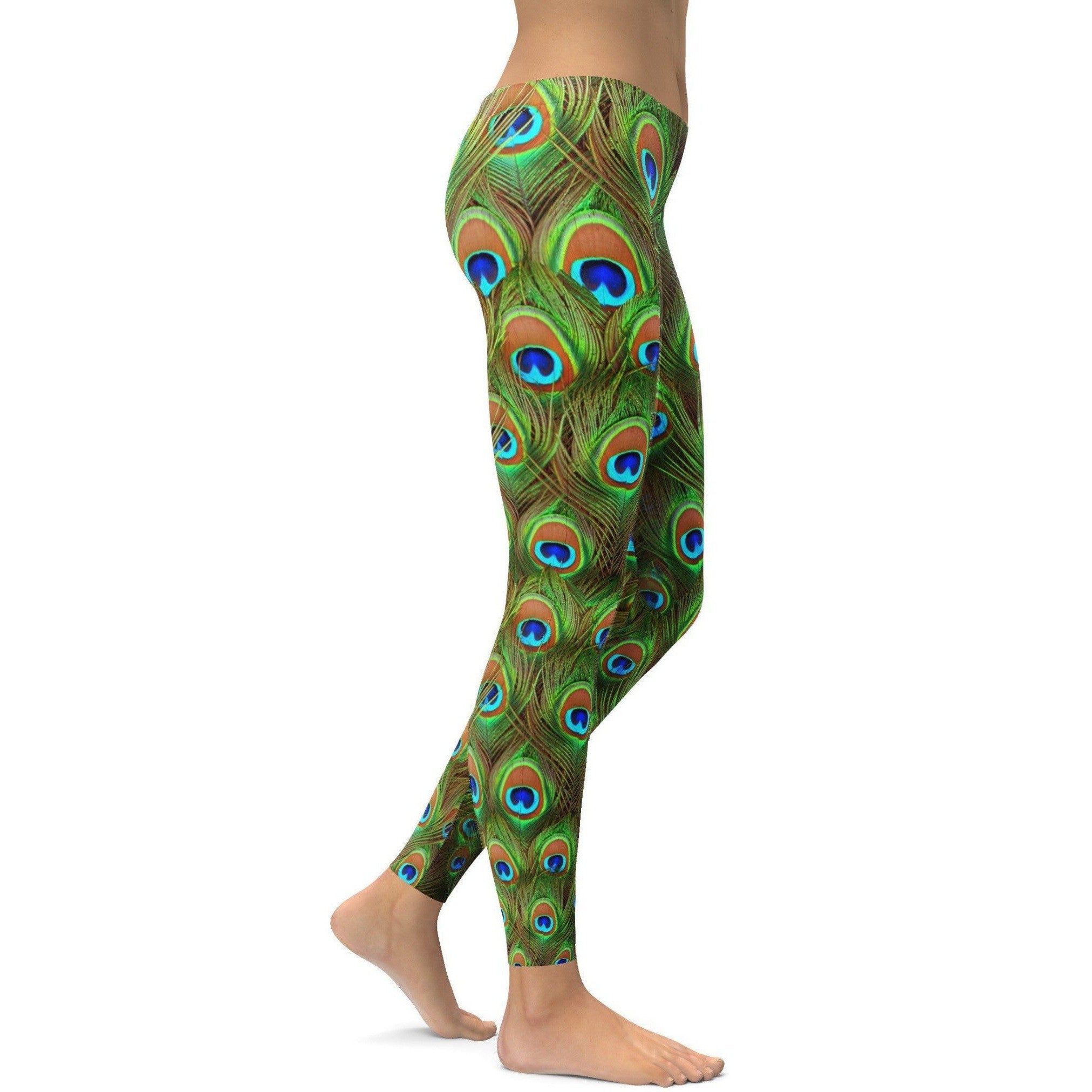 GearBunch | Peacock Feathered Leggings 