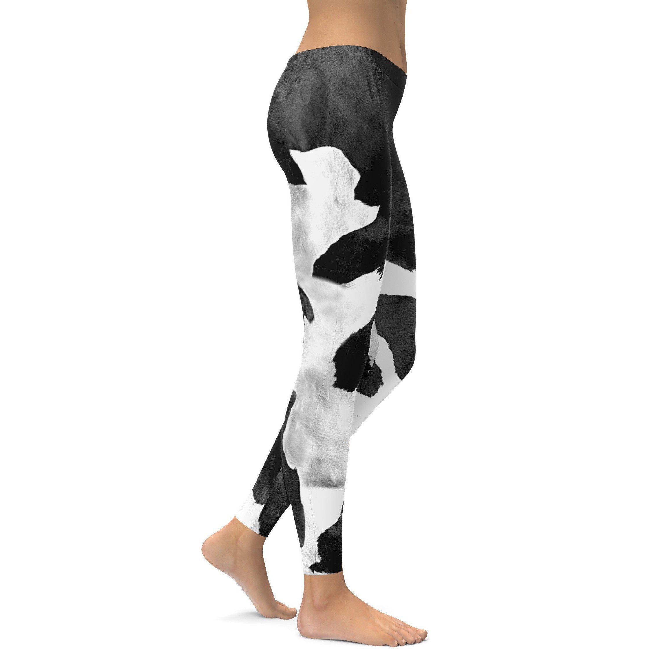 Cow Skin Leggings - GearBunch Leggings / Yoga Pants