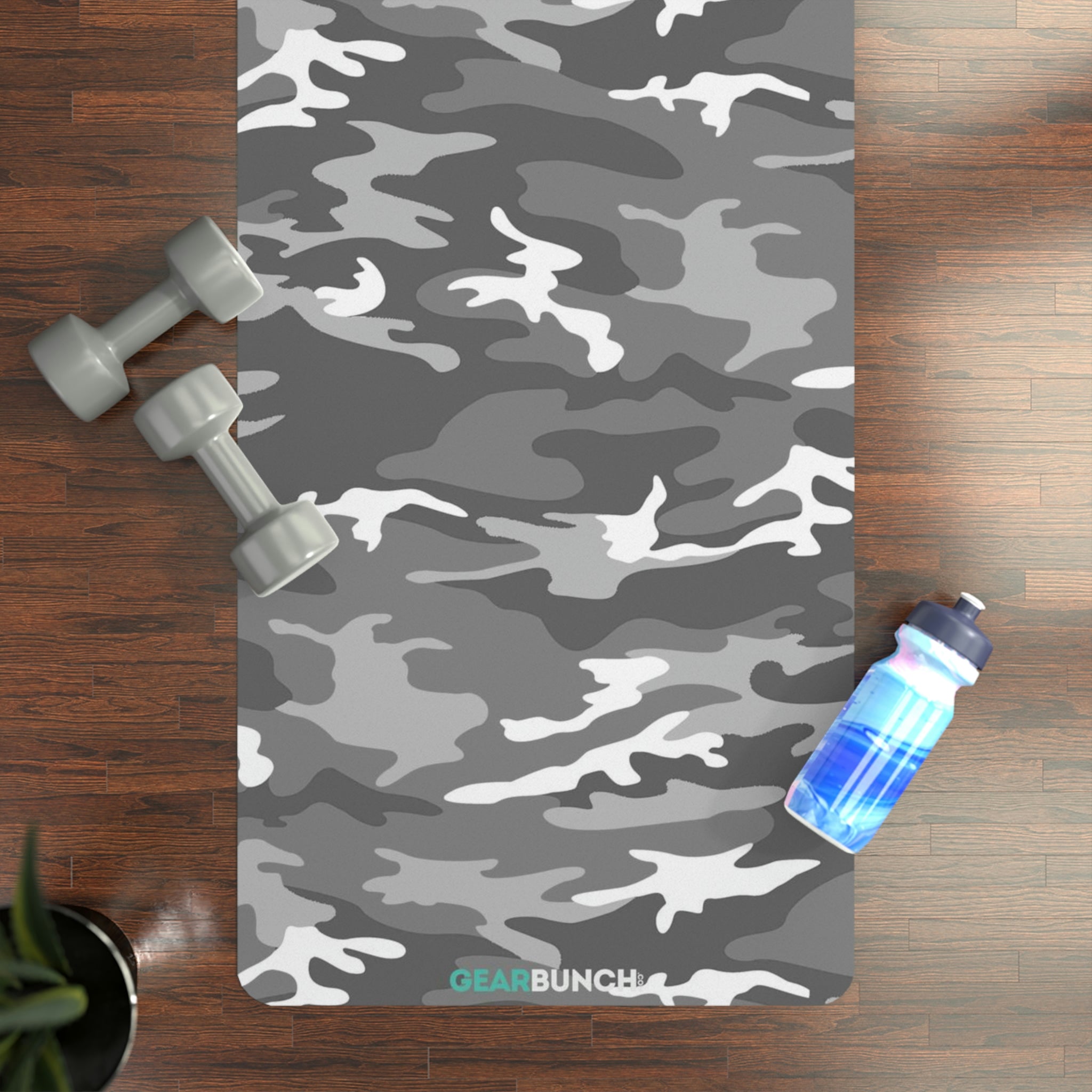 GearBunch Light Gray Camo Yoga Mat