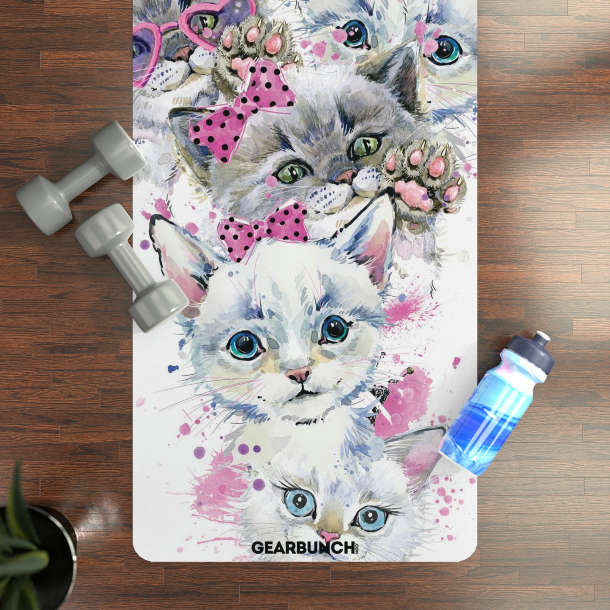 GearBunch Cute Kitties Yoga Mat