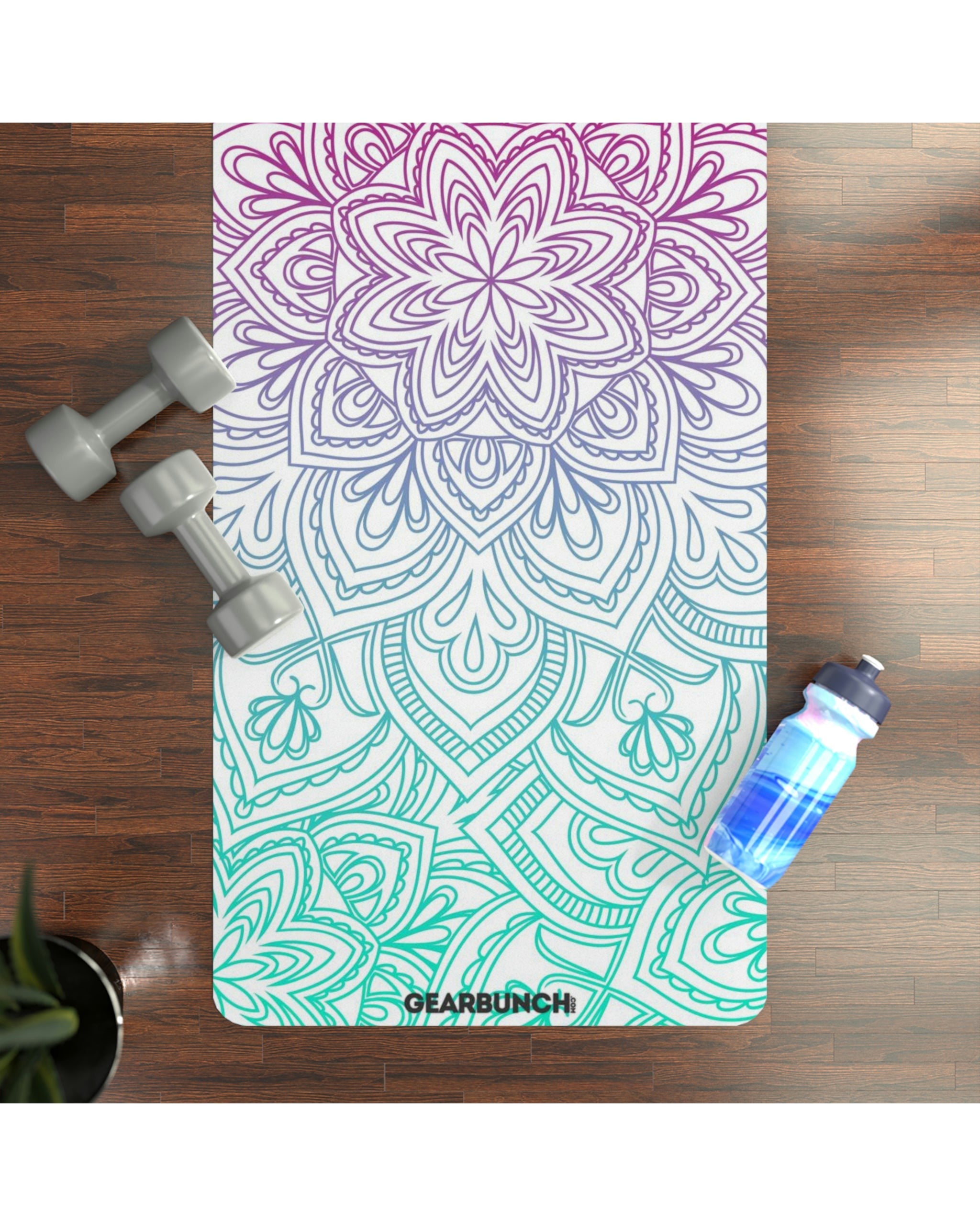 GearBunch Bright Mandala Pattern Yoga Mat