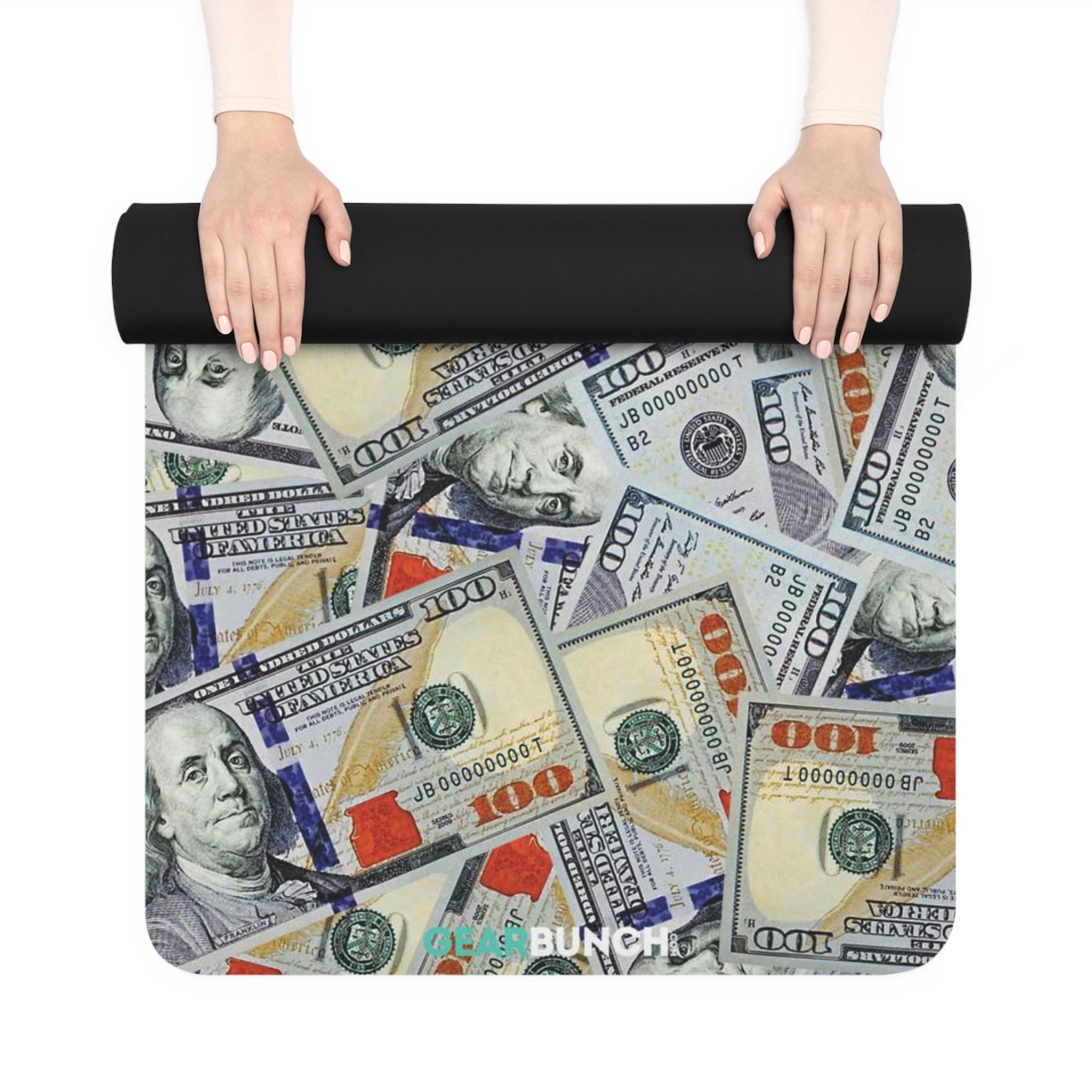 GearBunch Dollar Bills Yoga Mat