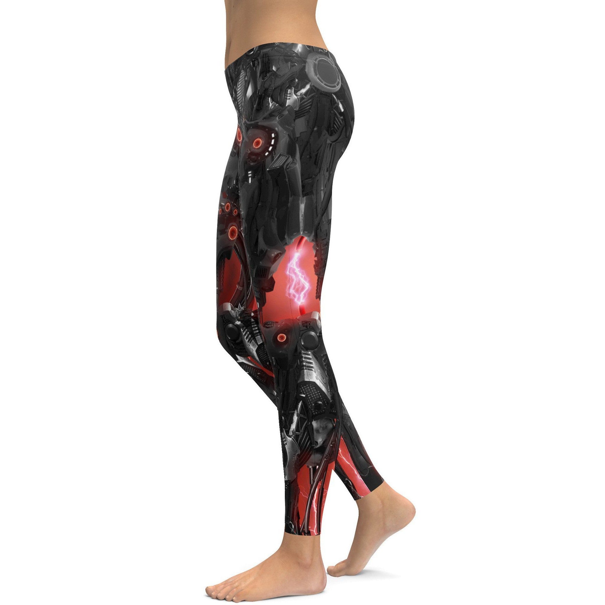 Mechanical Robot Leggings - GearBunch Leggings / Yoga Pants