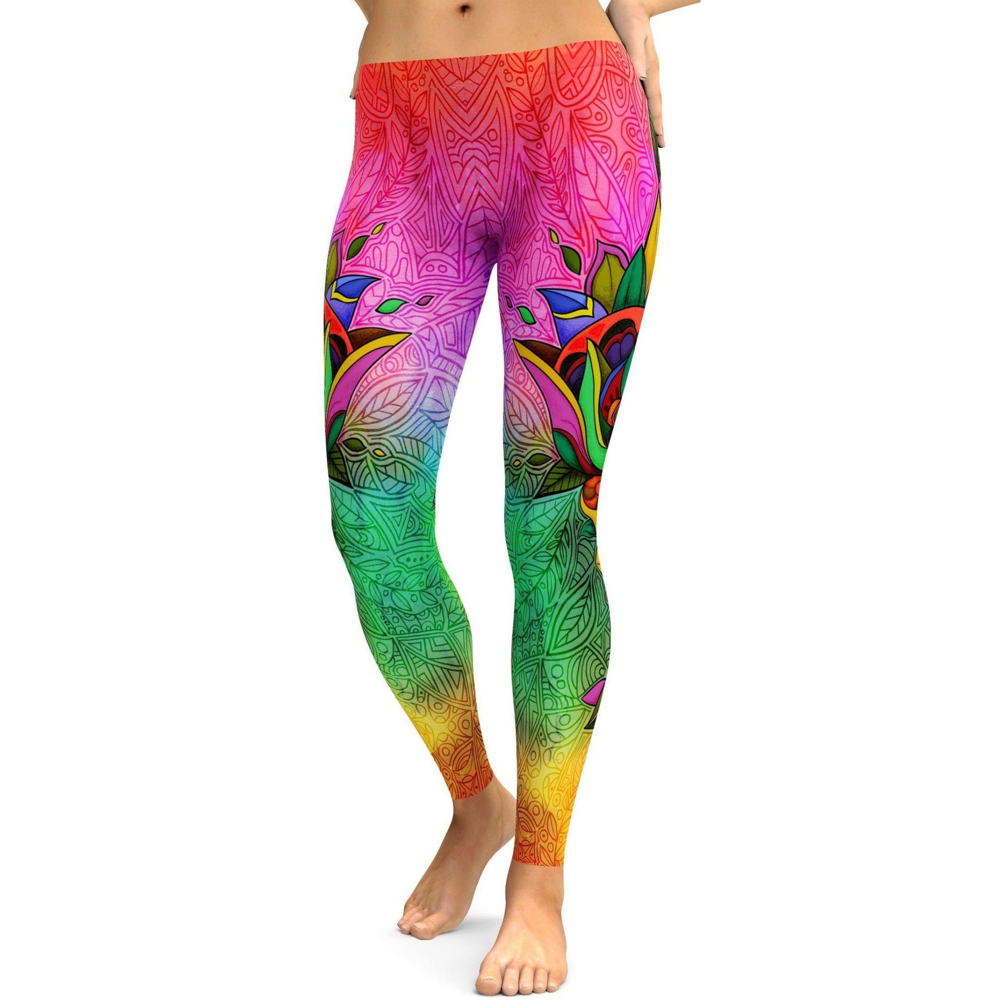 Colorful Ornamental Leggings - GearBunch Leggings