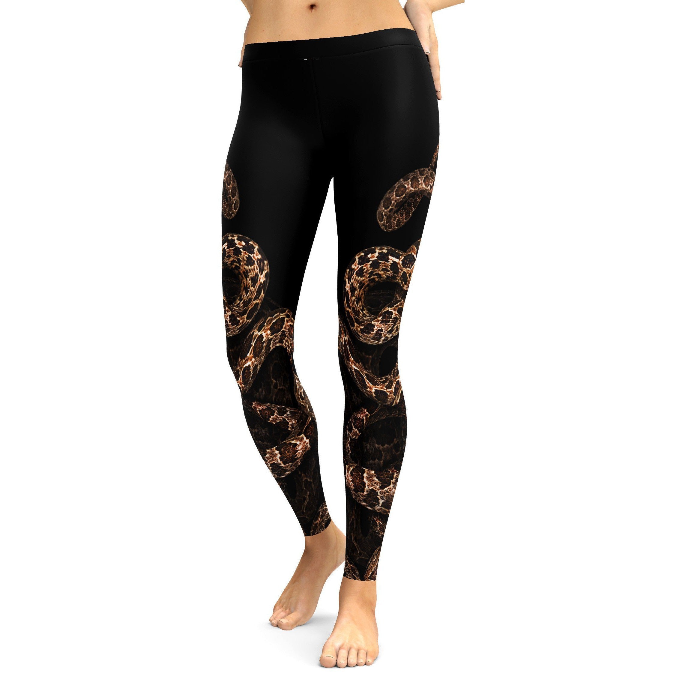 Snake Crawling Leg Leggings - GearBunch Leggings / Yoga Pants