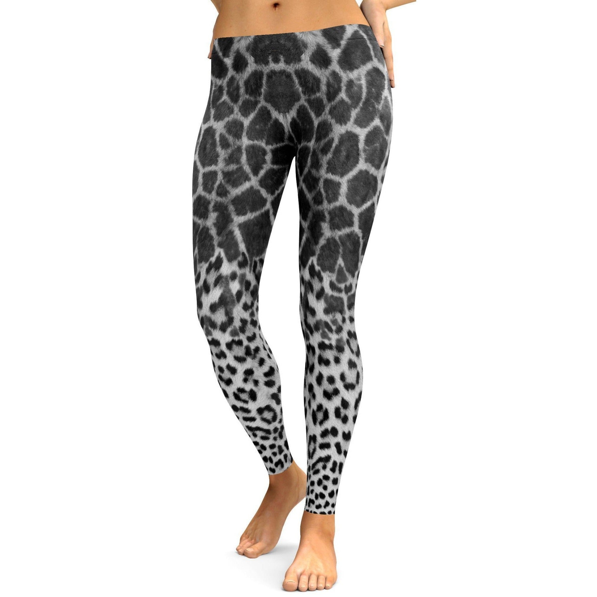 Giraffe & Leopard Skin Leggings - GearBunch Leggings